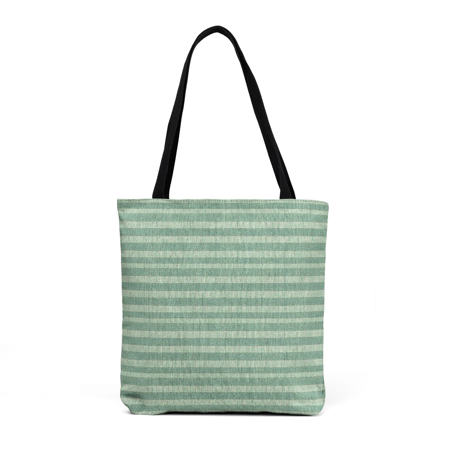 Field Stripe Green Woven Tote