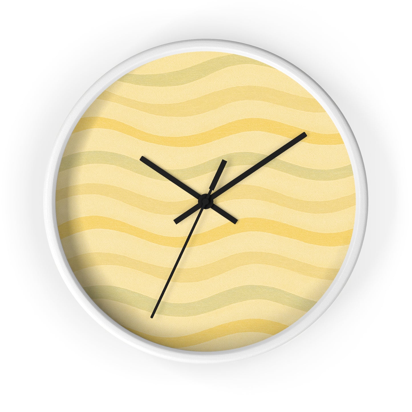Wavy Stride Wall Clock - Sunset Gold