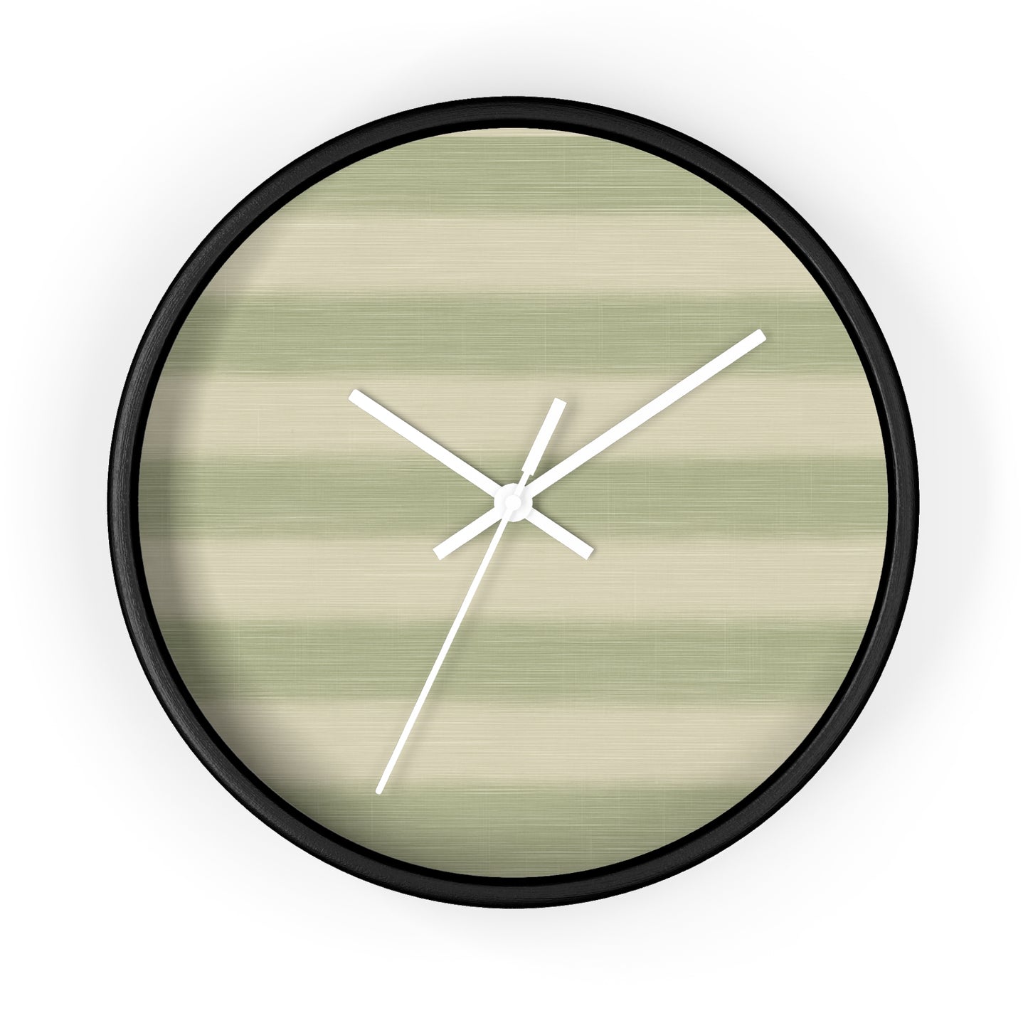 Loom Light Stripes Wall Clock – Sage Fade
