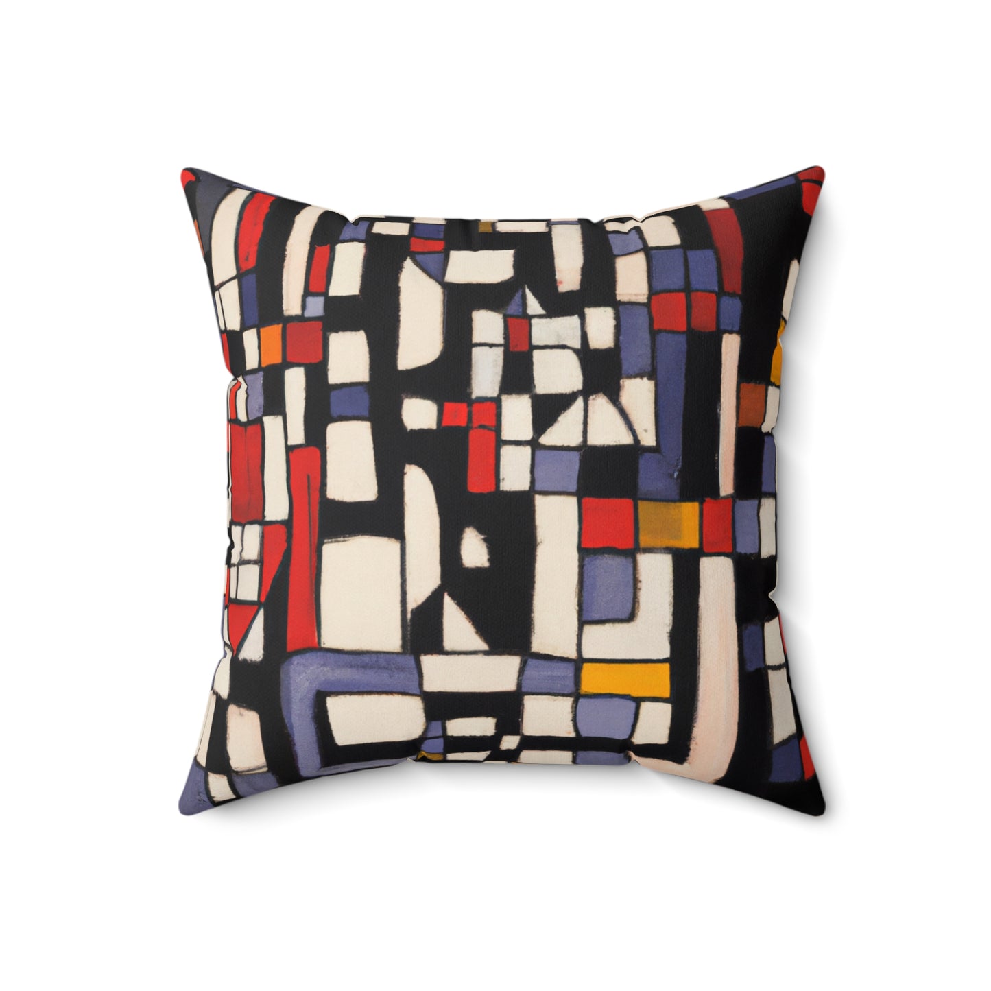 Modern Blocks Geometric Square Pillow