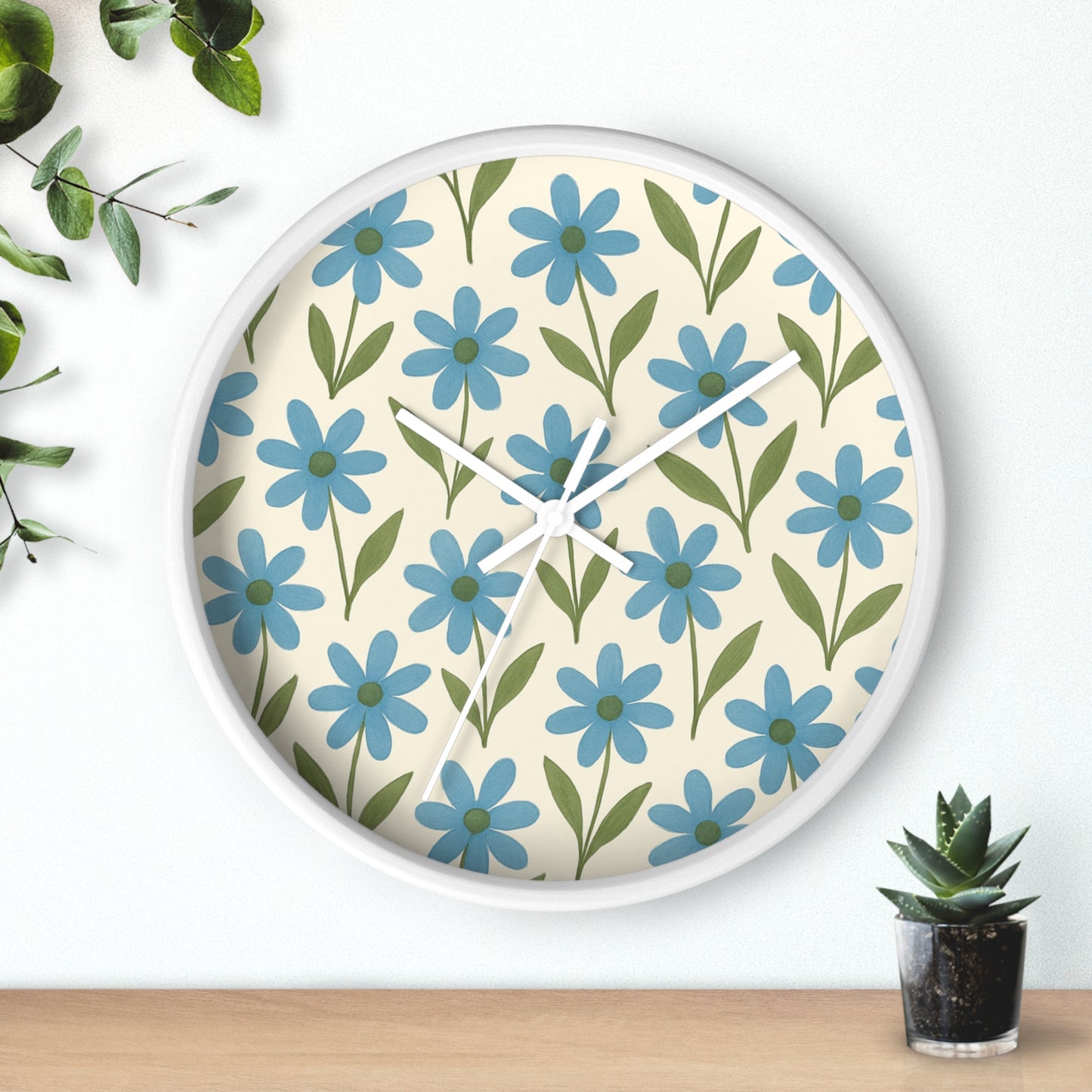 Meadow Bloom - Wall Clock - Bluebell