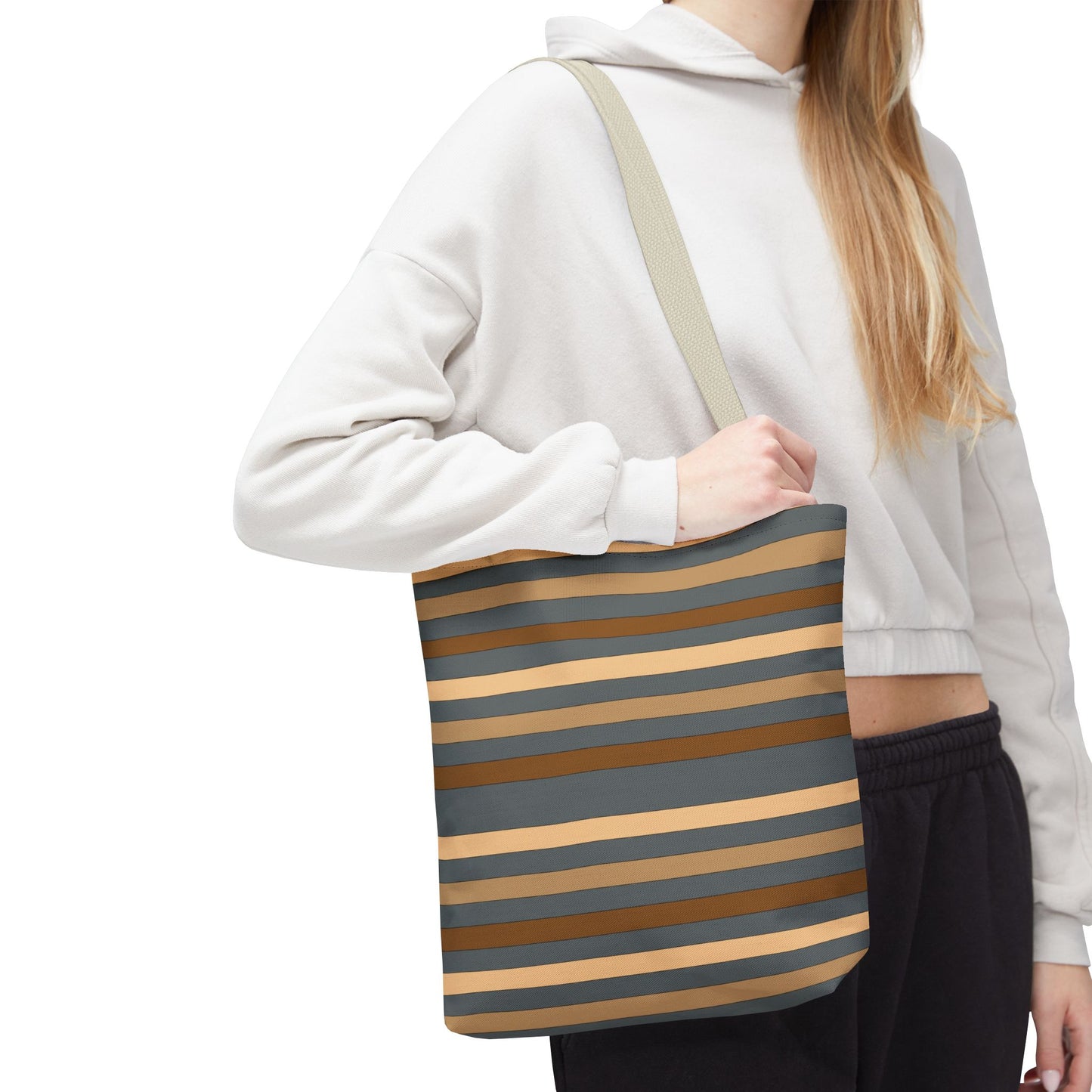 Grey/Brown Tote Bag