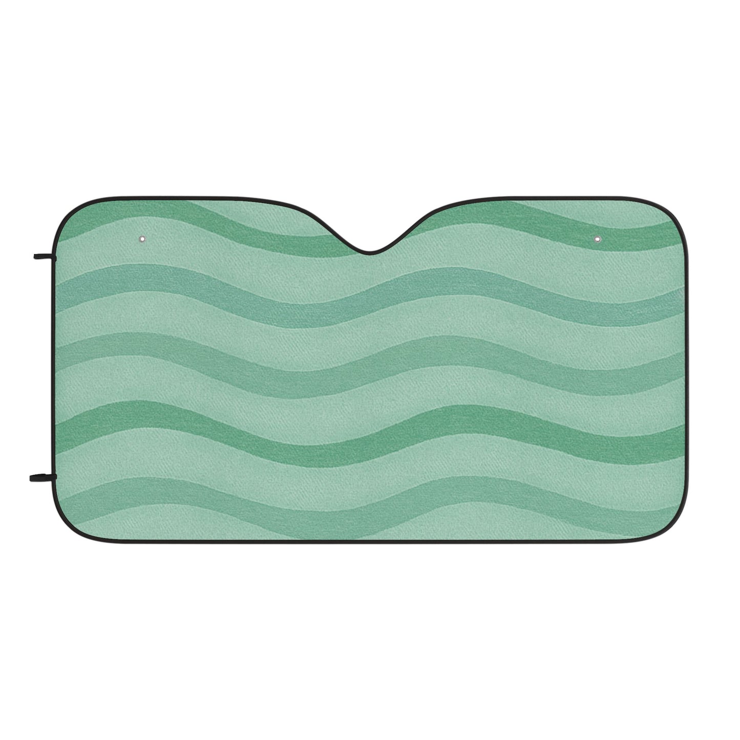 Wavy Stride - Car Sun Shades (Green Meadow)