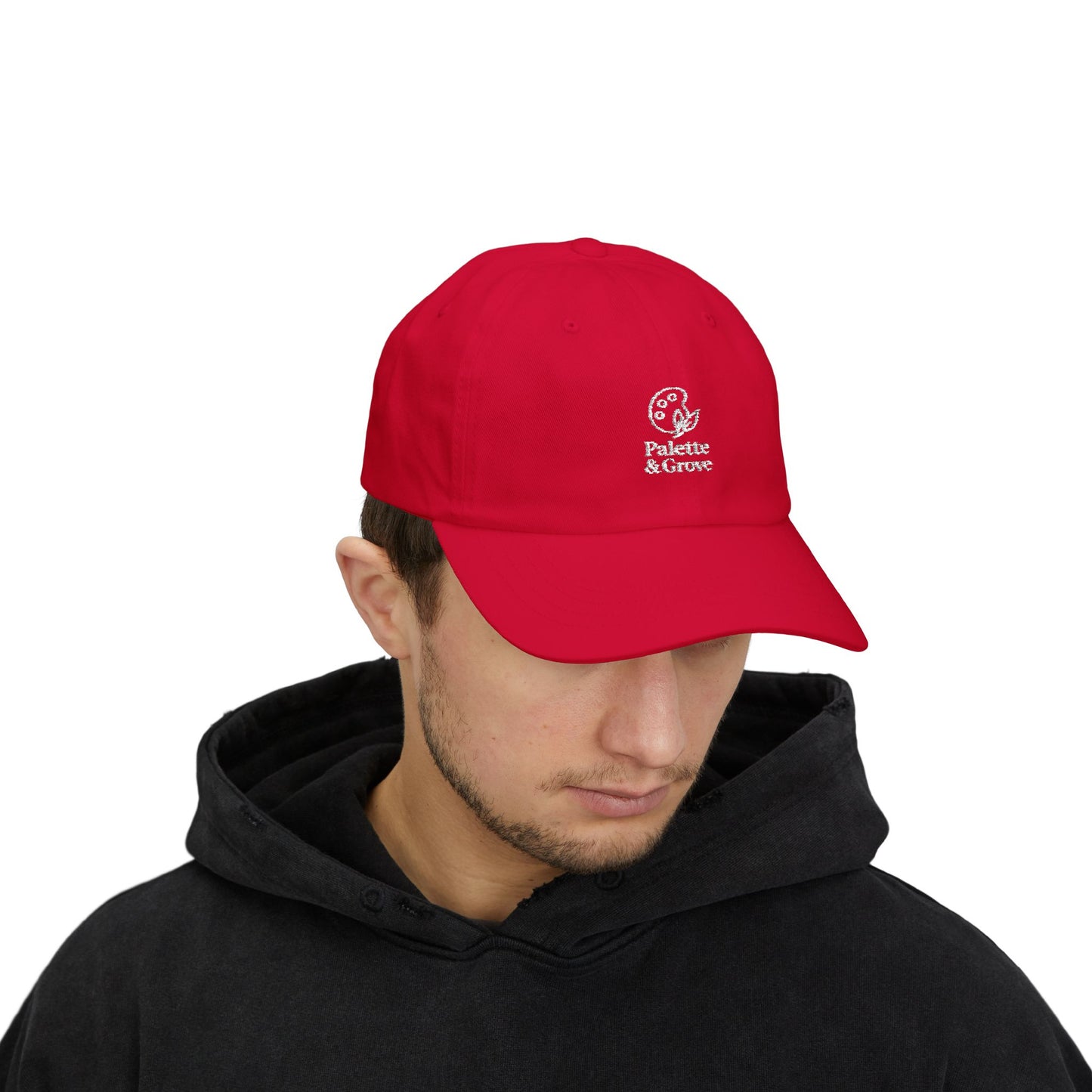 Palette & Grove White Logo Classic Dad Cap