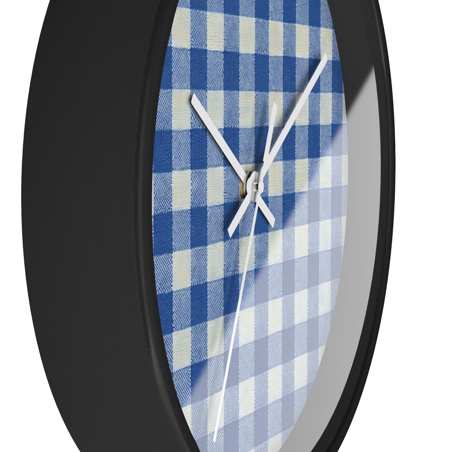Heritage Check Wall Clock - Blue