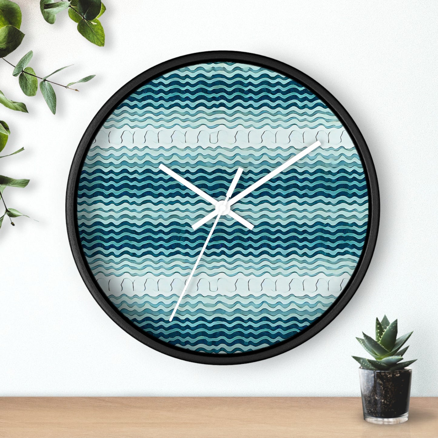 Tidal Knit Wall Clock