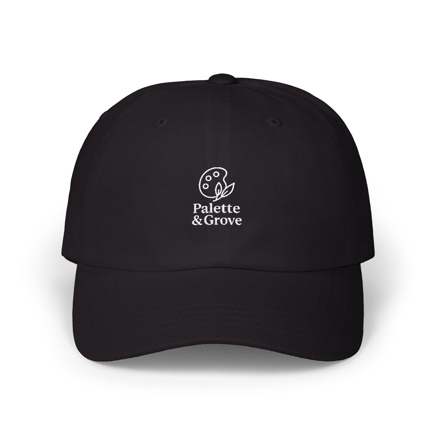 Palette & Grove White Logo Classic Dad Cap