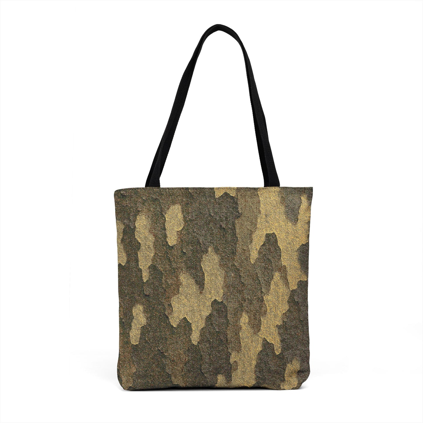 Tree Bark Camouflage Woven Tote