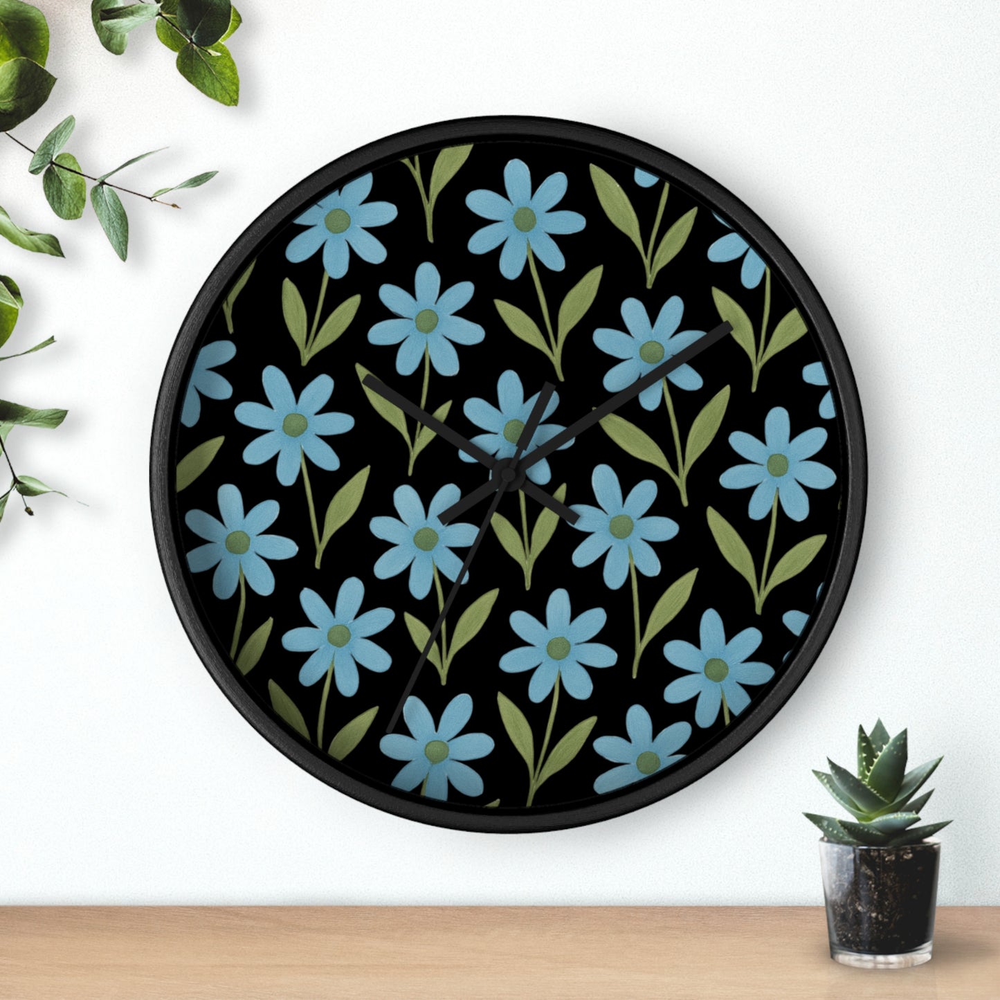 Meadow Bloom - Wall Clock - Bluebell