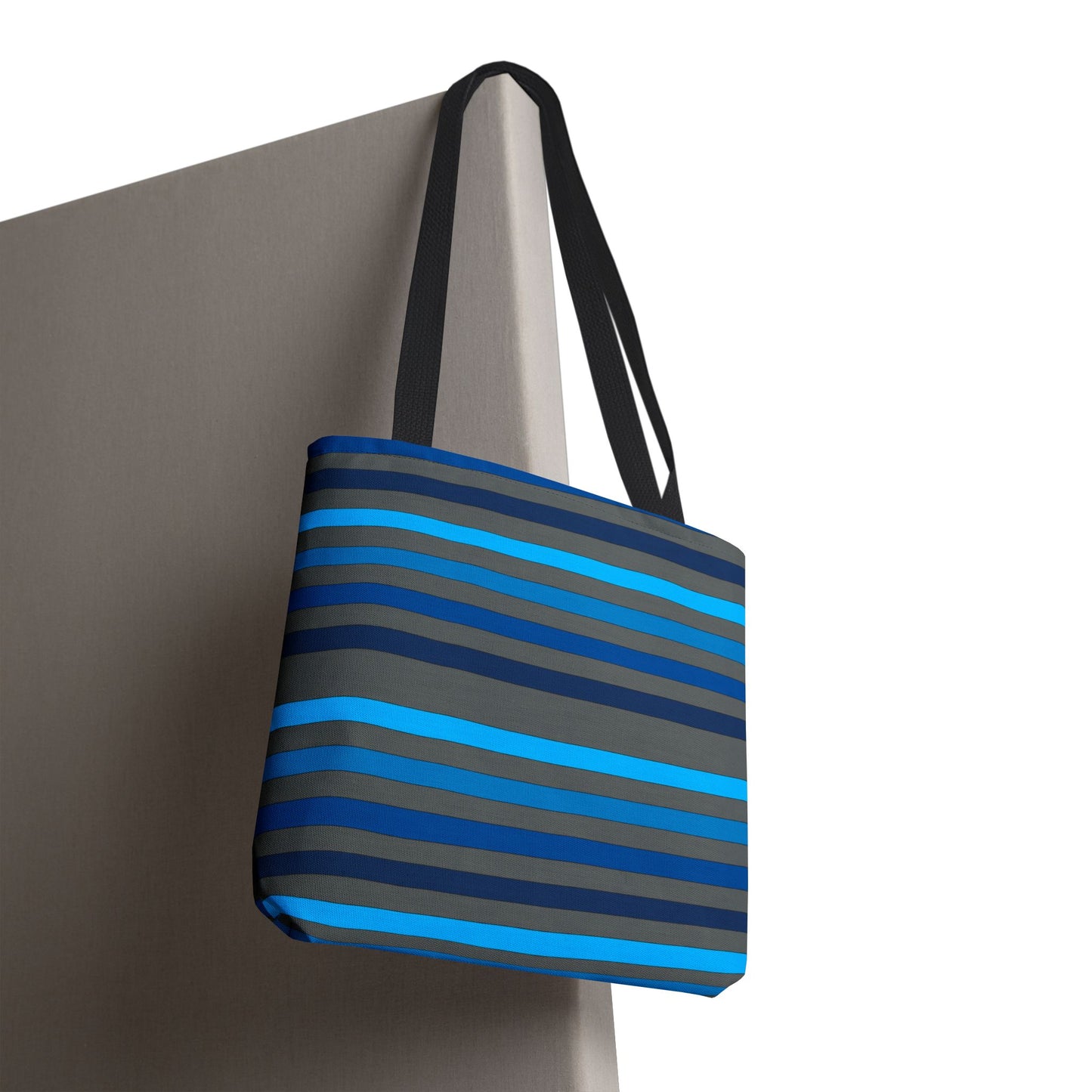 Grey/Blue Tote Bag