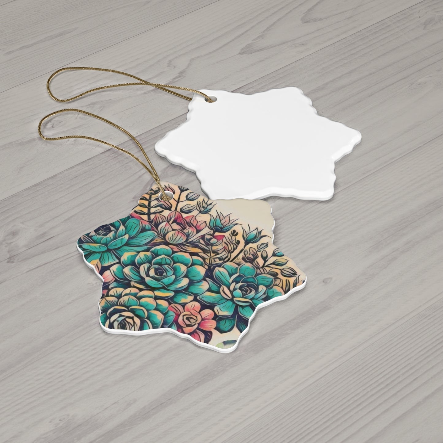 Ceramic Ornament, 4 Shapes
