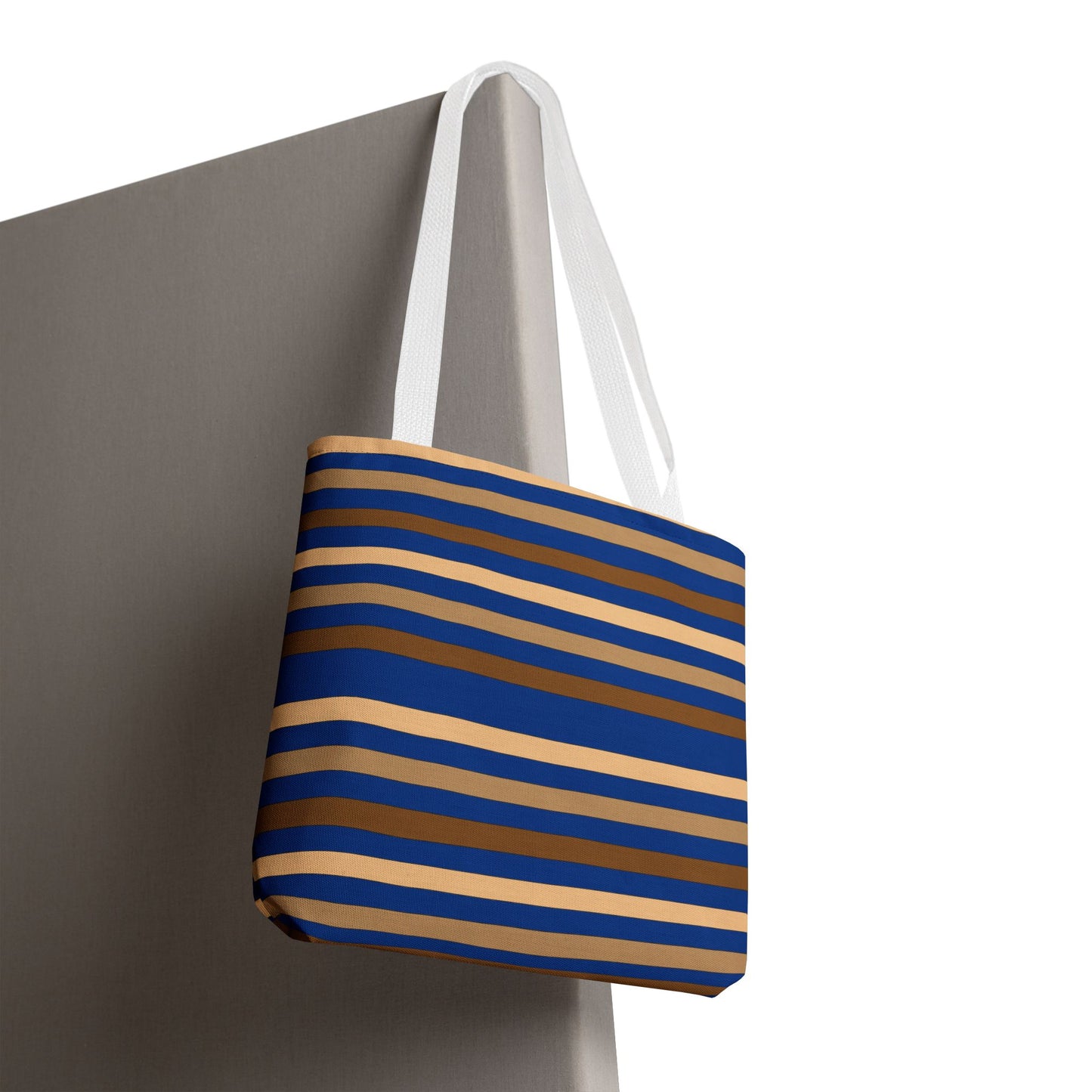 Blue/Brown Tote Bag