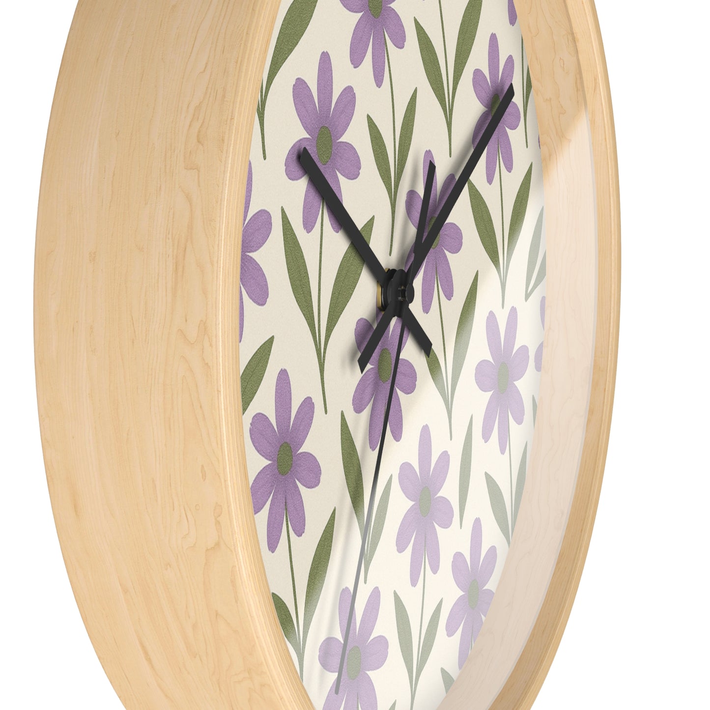 Meadow Bloom Wall Clock - Lavender