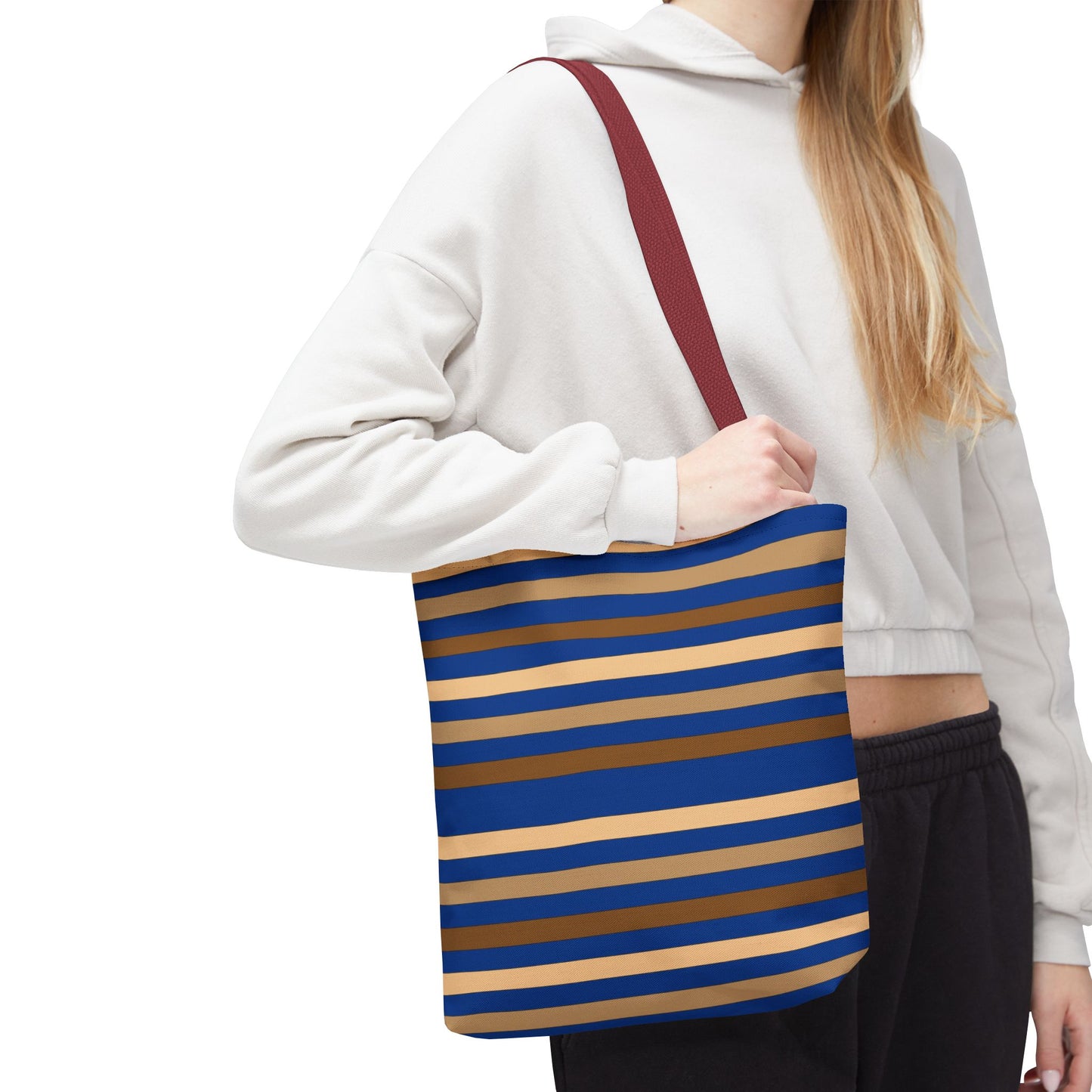 Blue/Brown Tote Bag