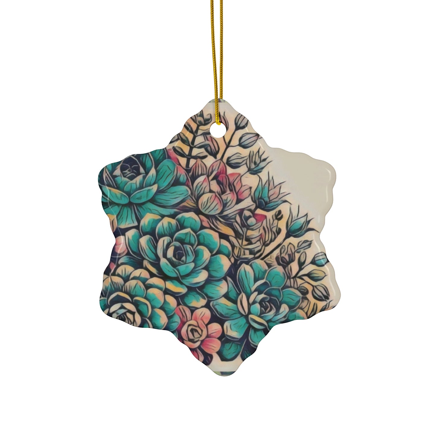 Ceramic Ornament, 4 Shapes