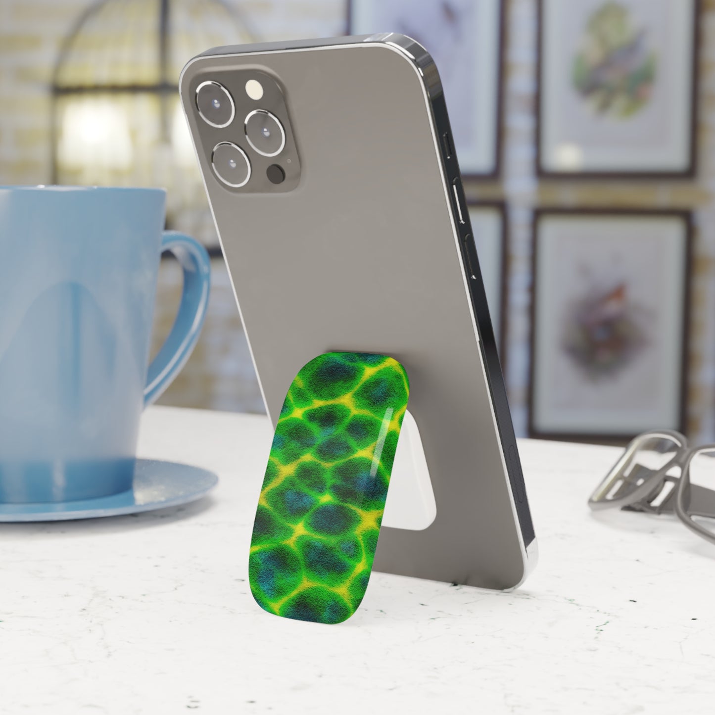 Green Water Texture Phone Grip