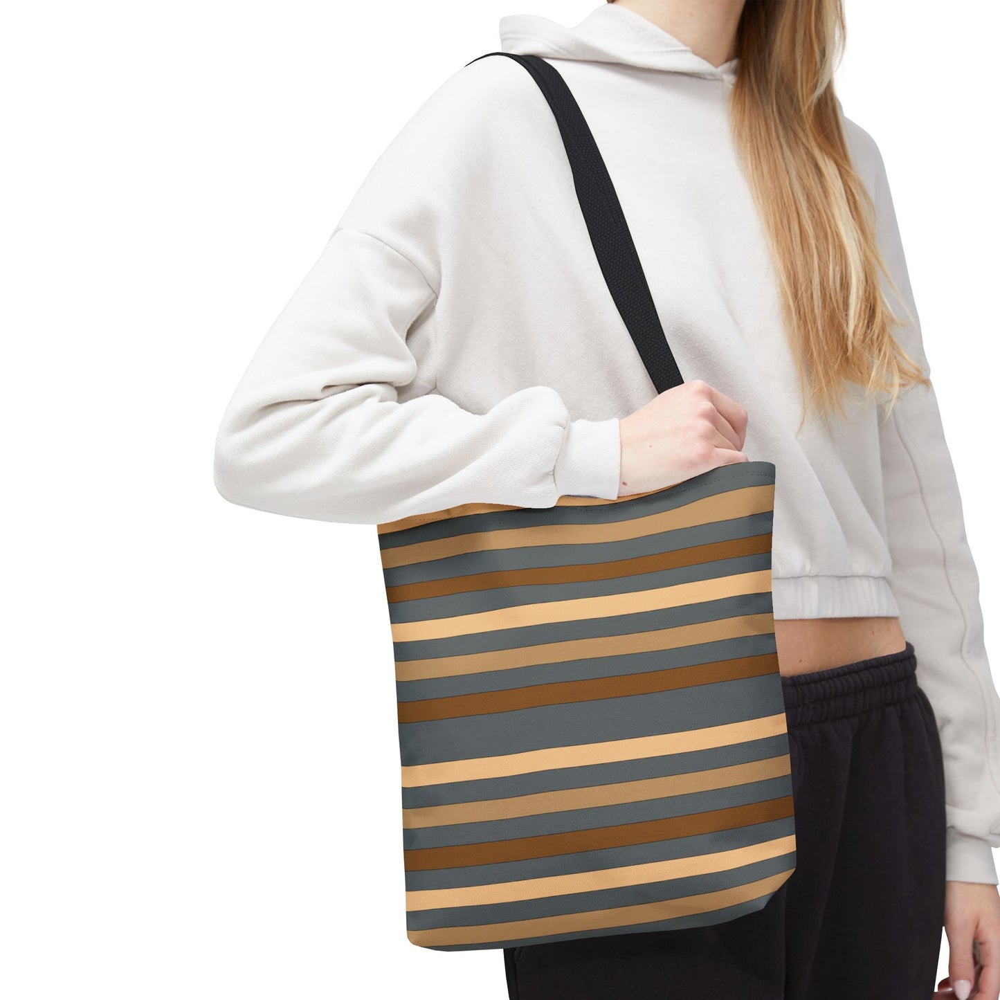 Grey/Brown Tote Bag
