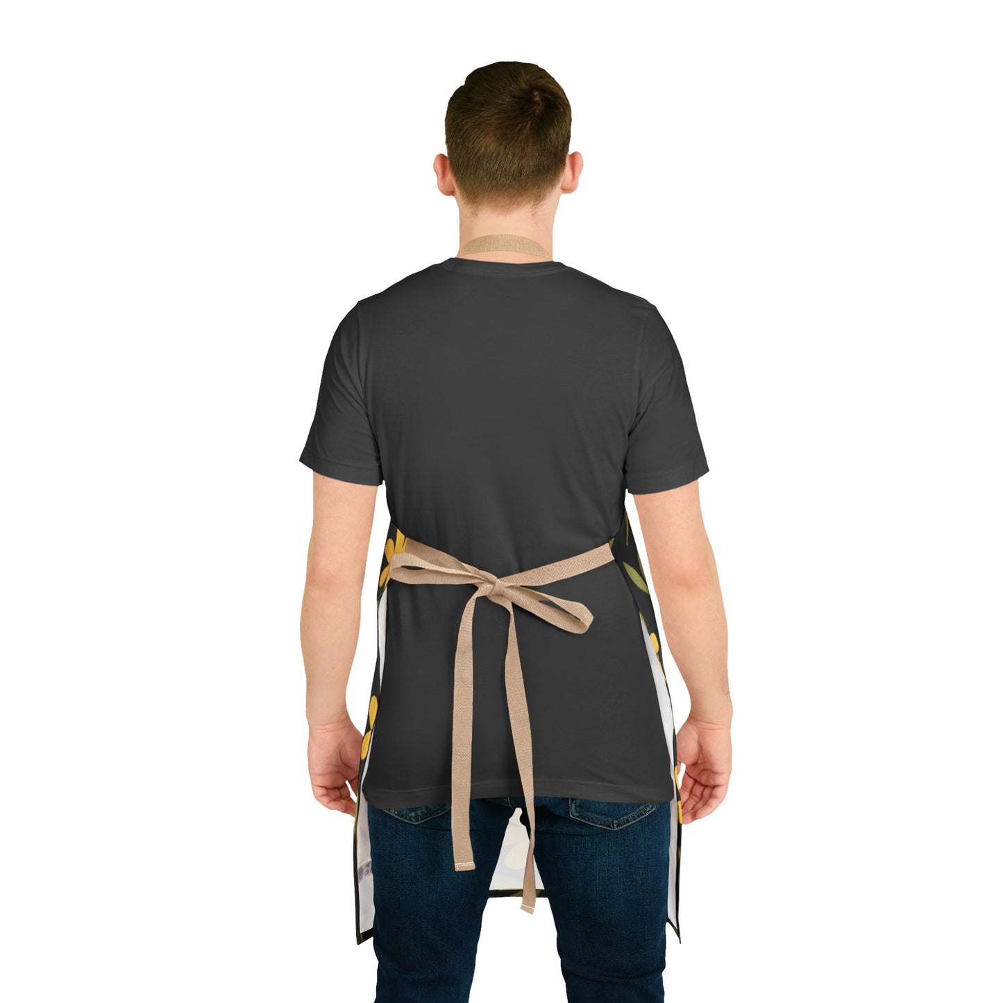 Floral Apron, 5-Color Straps (AOP)