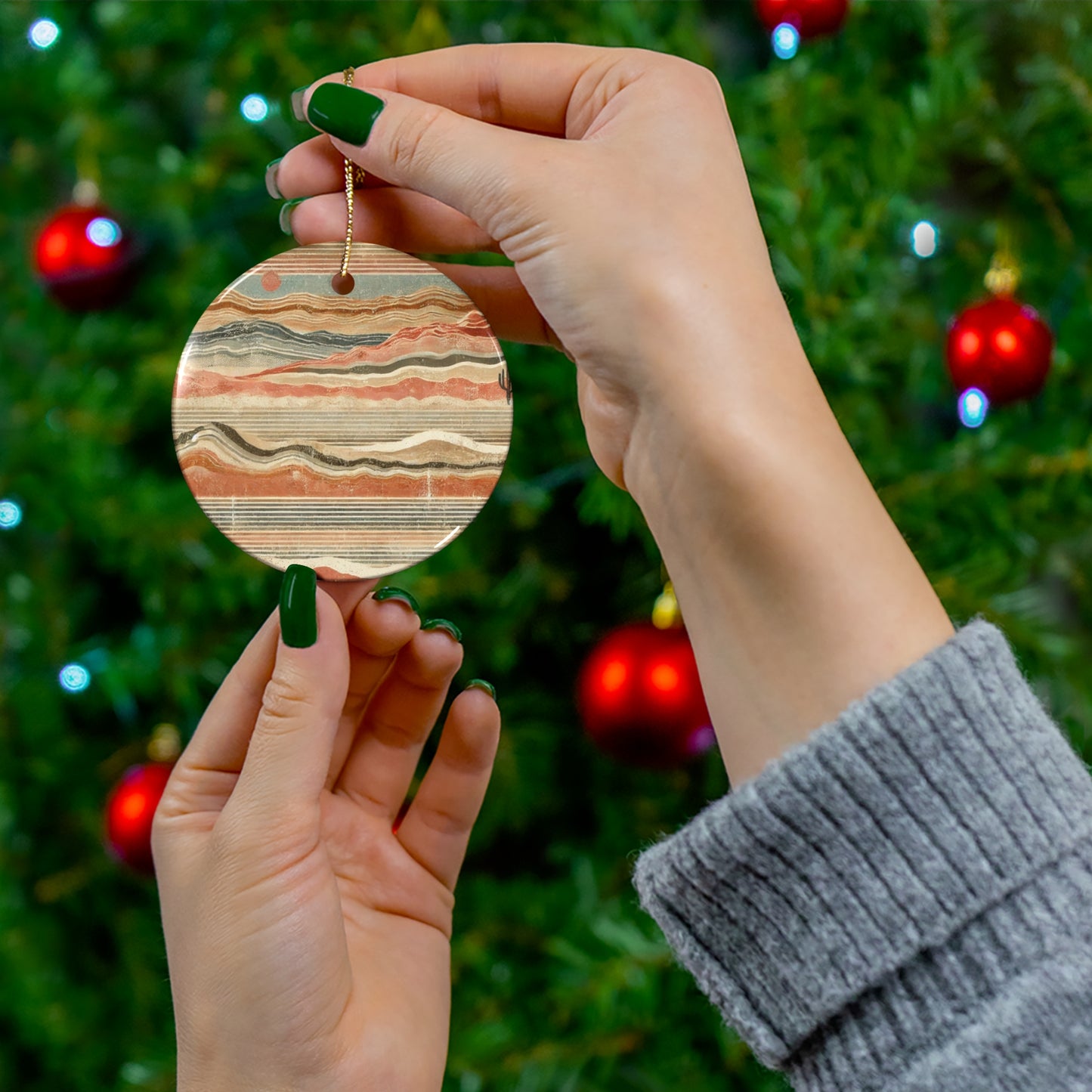Ceramic Ornament desert theme