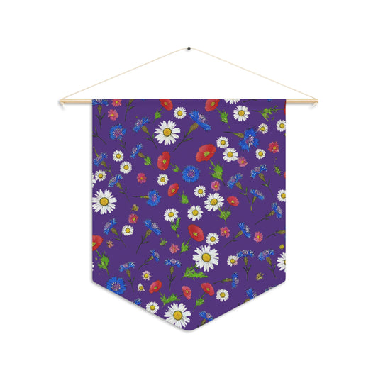 Flower Purple Pennant