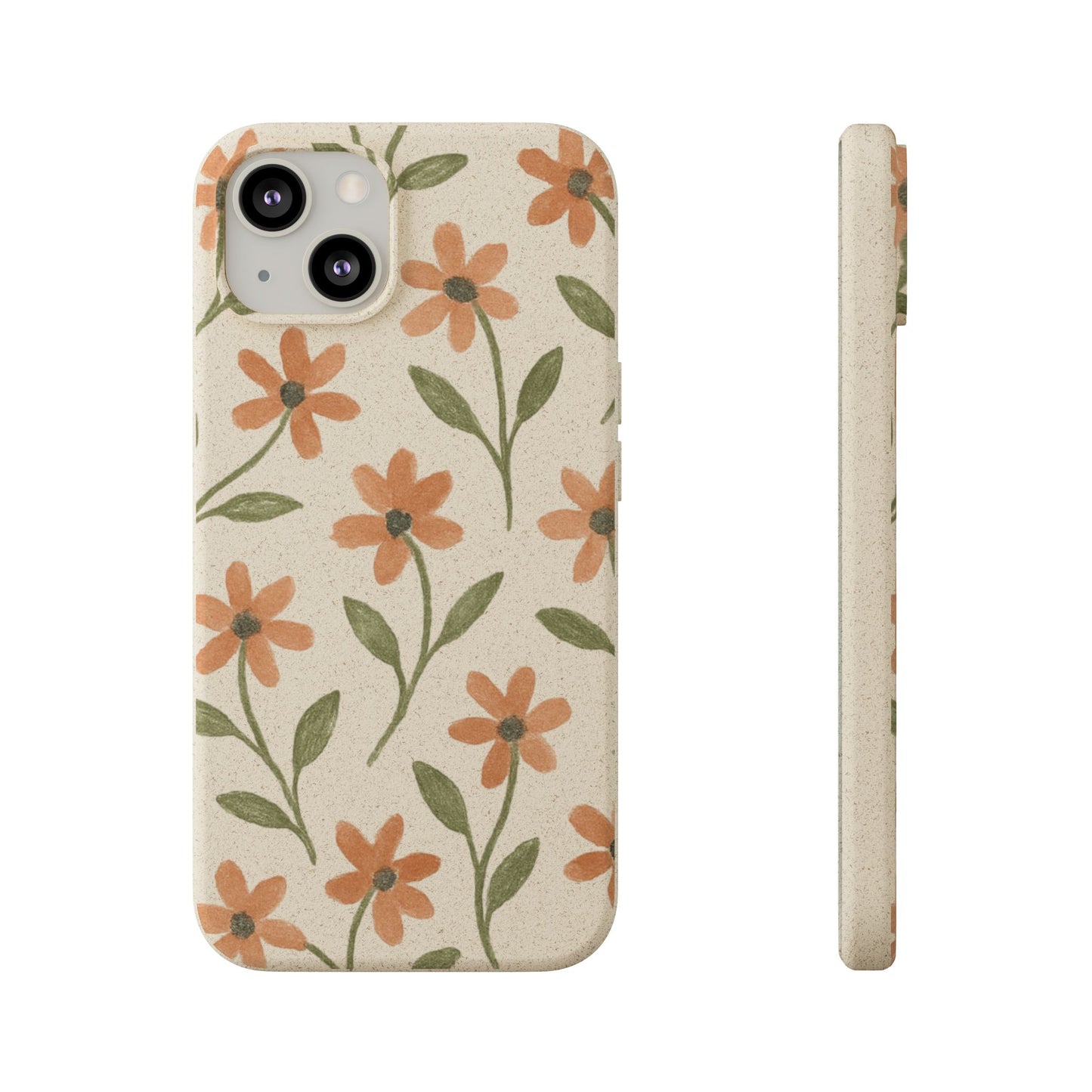 Floral Phone Case - Biodegradable Protective Cover