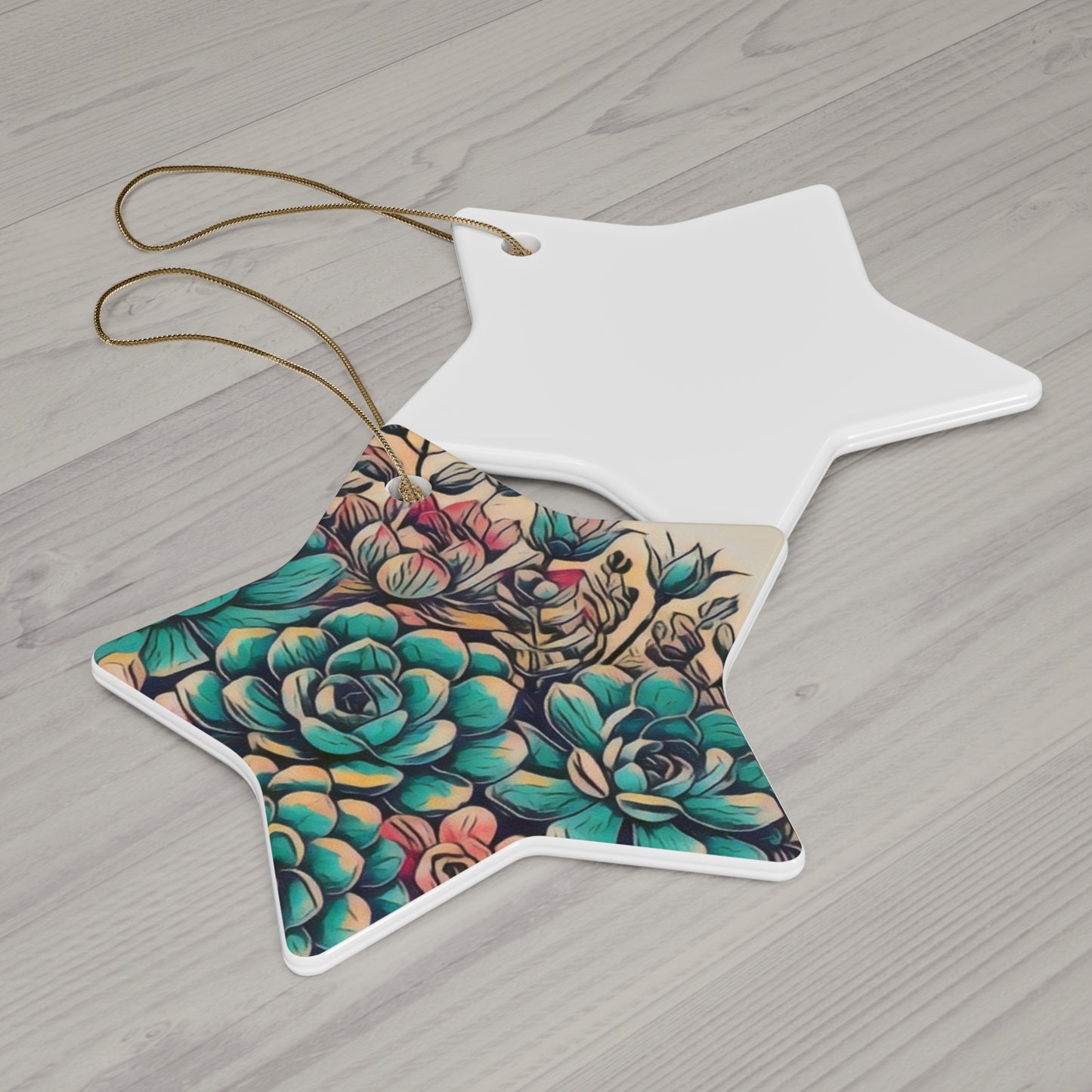 Ceramic Ornament, 4 Shapes