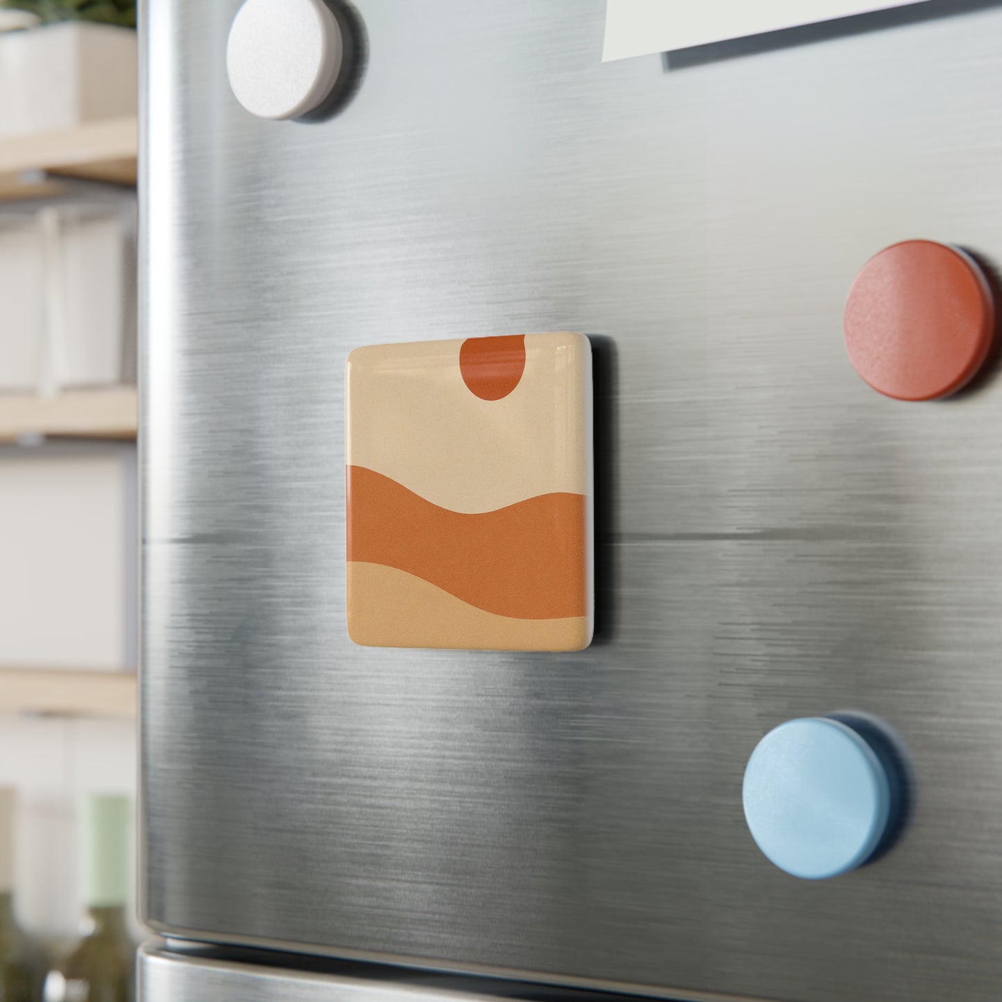 Porcelain Square Magnet -
