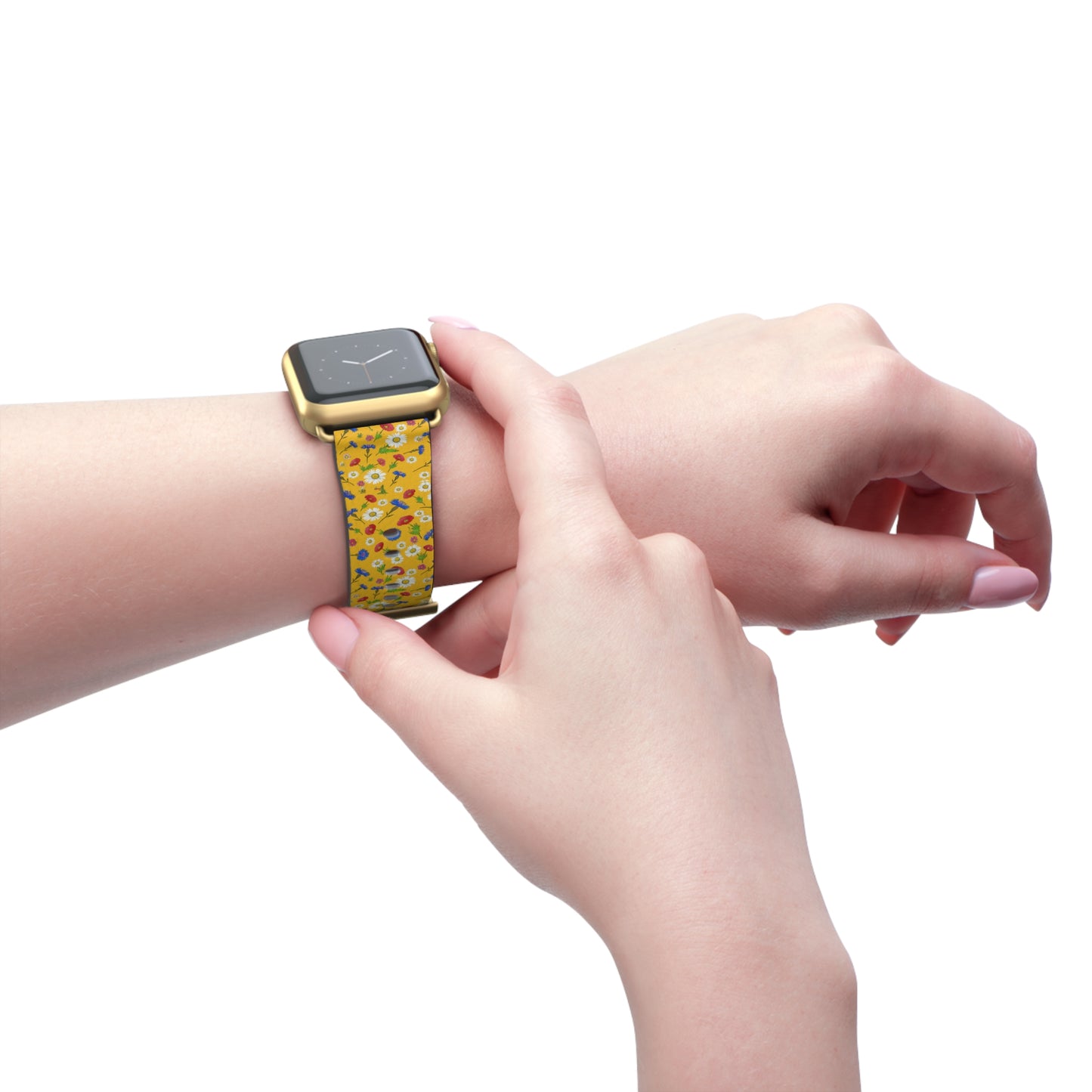 Floral Pattern Watch Band
