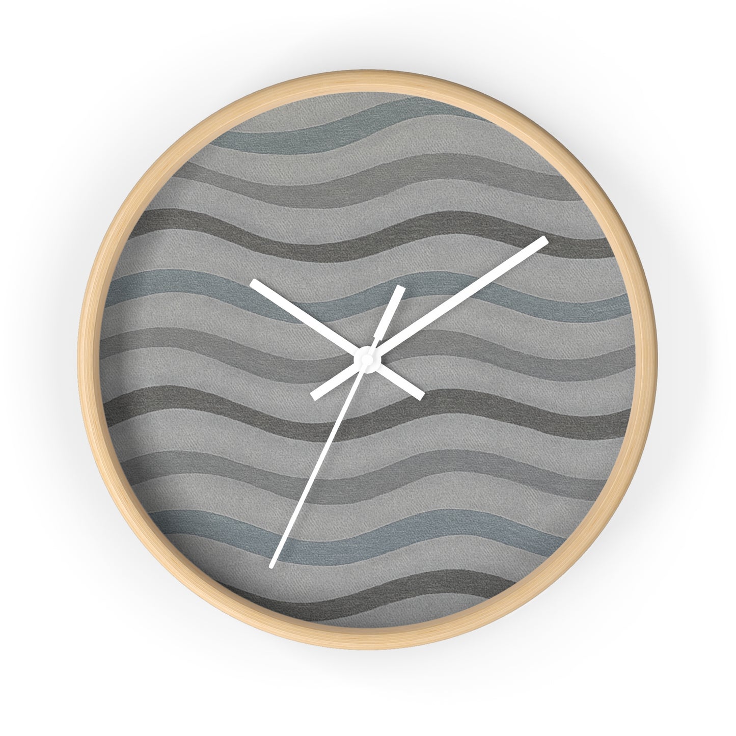 Wavy Stride Wall Clock - Onyx Wave