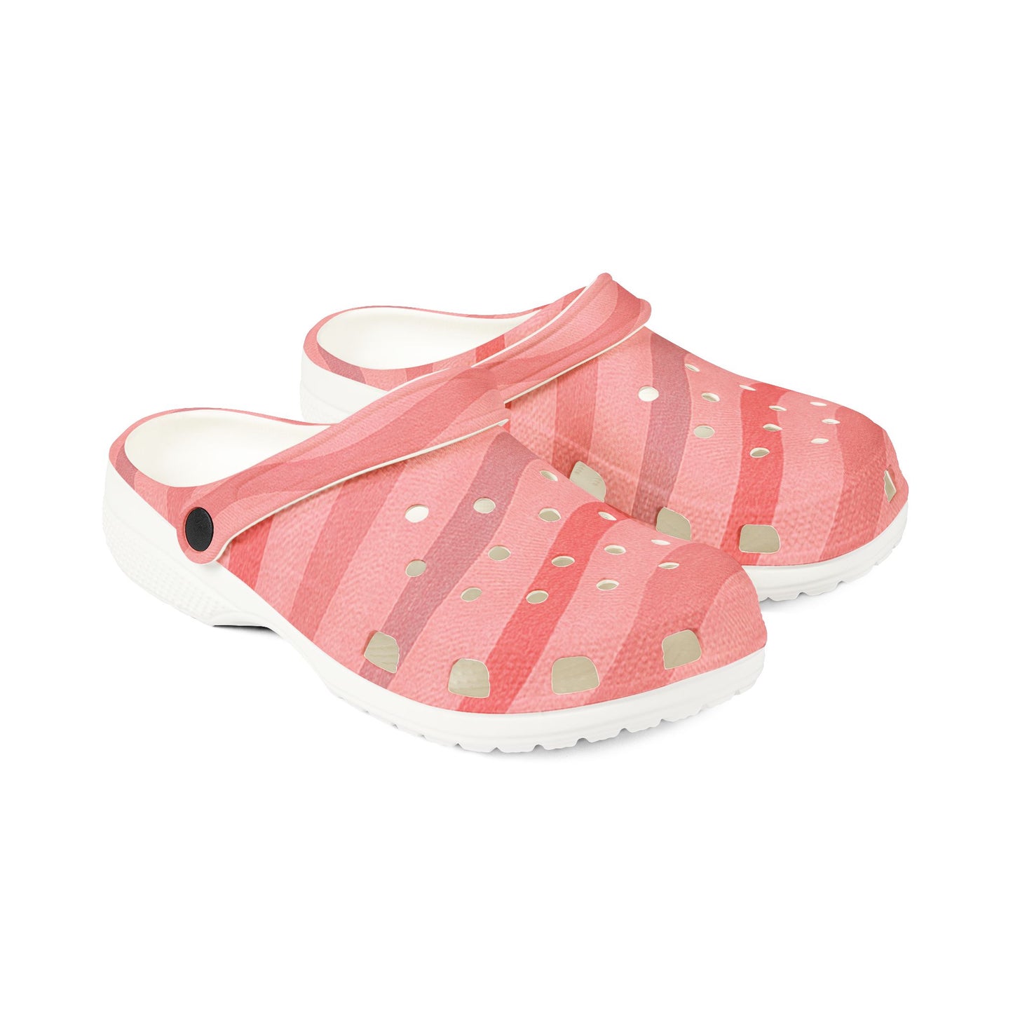 Wavy Stride – Clogs (Crimson Drift) Foam Rubber Shoes