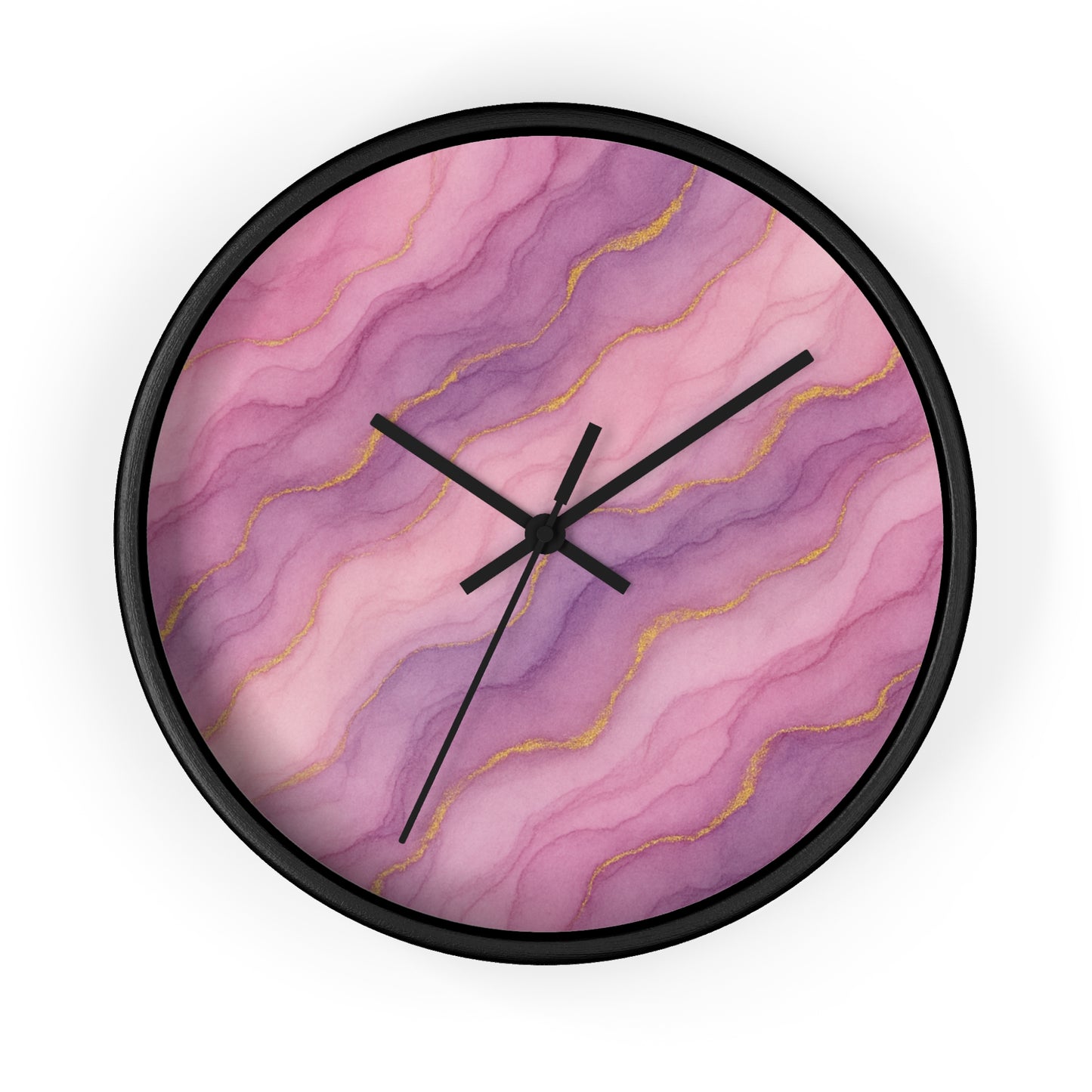 Marbled Flow Wall Clock – Rosecurrent
