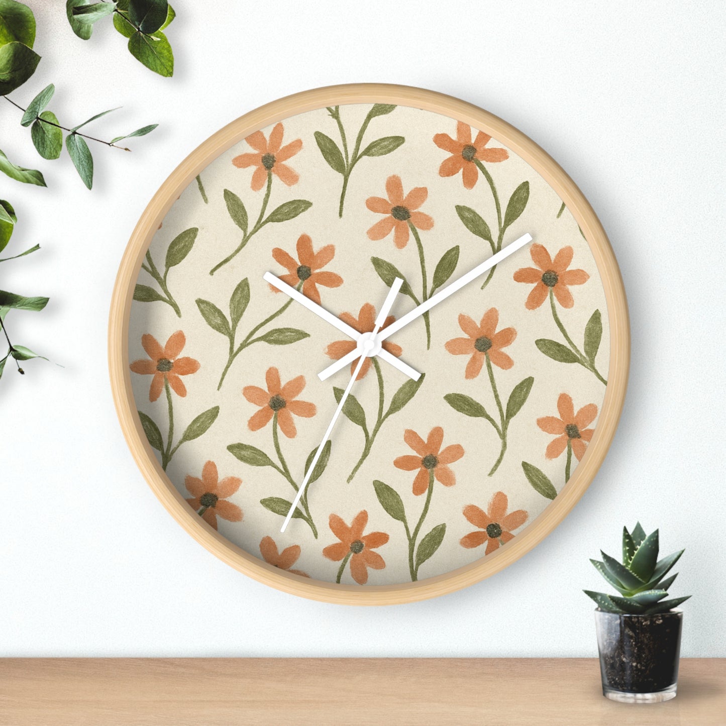 Meadow Bloom Wall Clock - Marigold