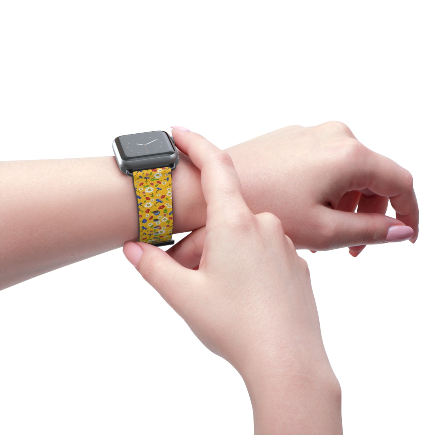 Floral Pattern Watch Band