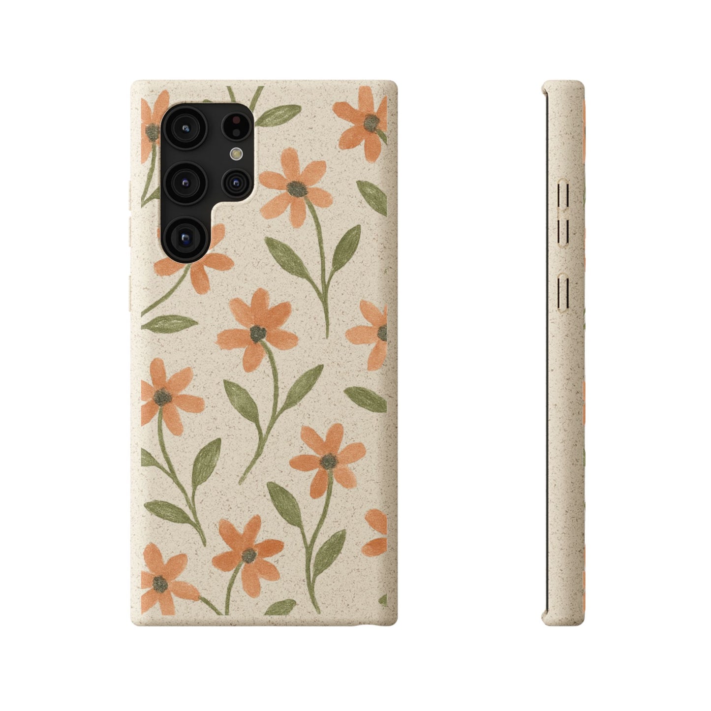 Floral Phone Case - Biodegradable Protective Cover