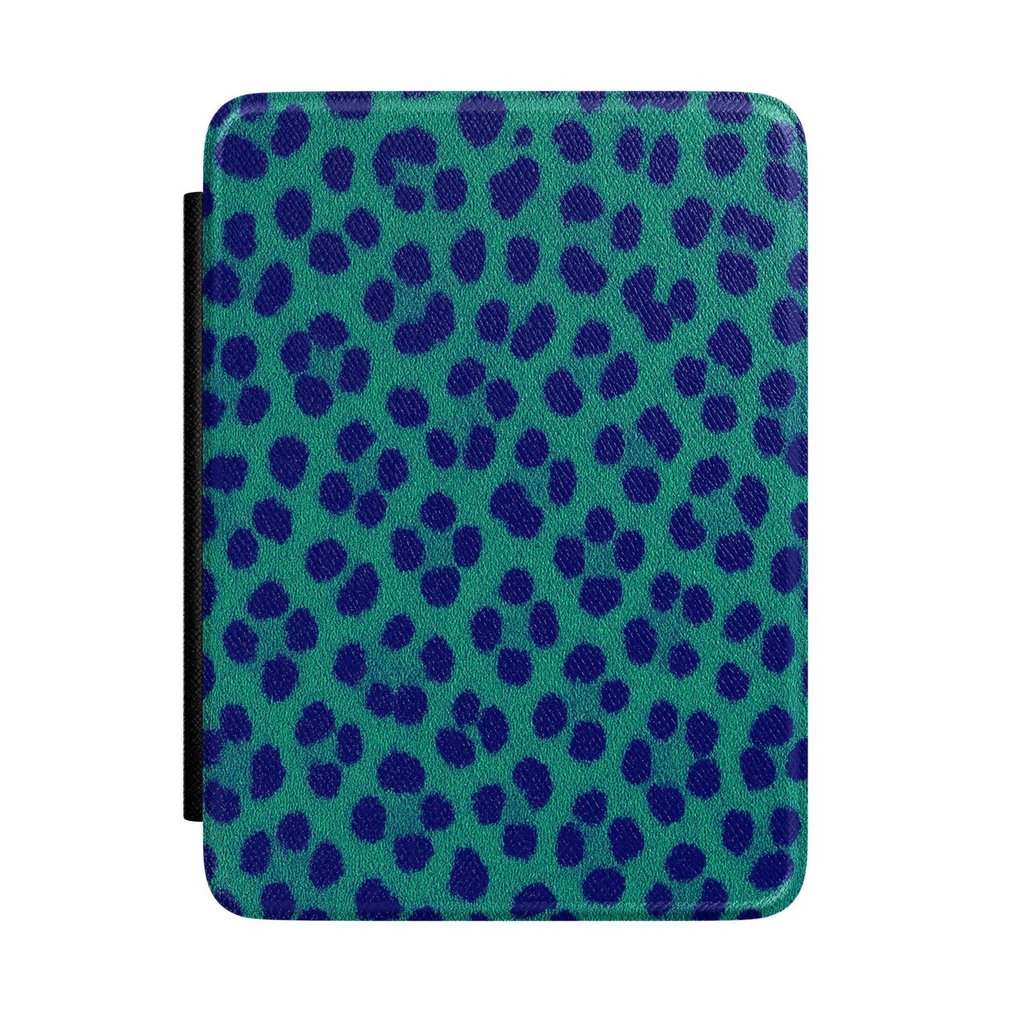 Leopard Print Kindle Case — Teal & Navy Protective eReader Cover