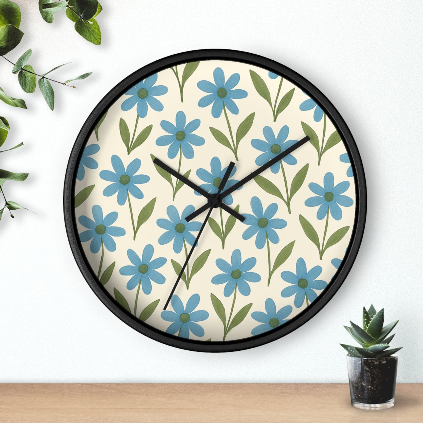 Meadow Bloom - Wall Clock - Bluebell