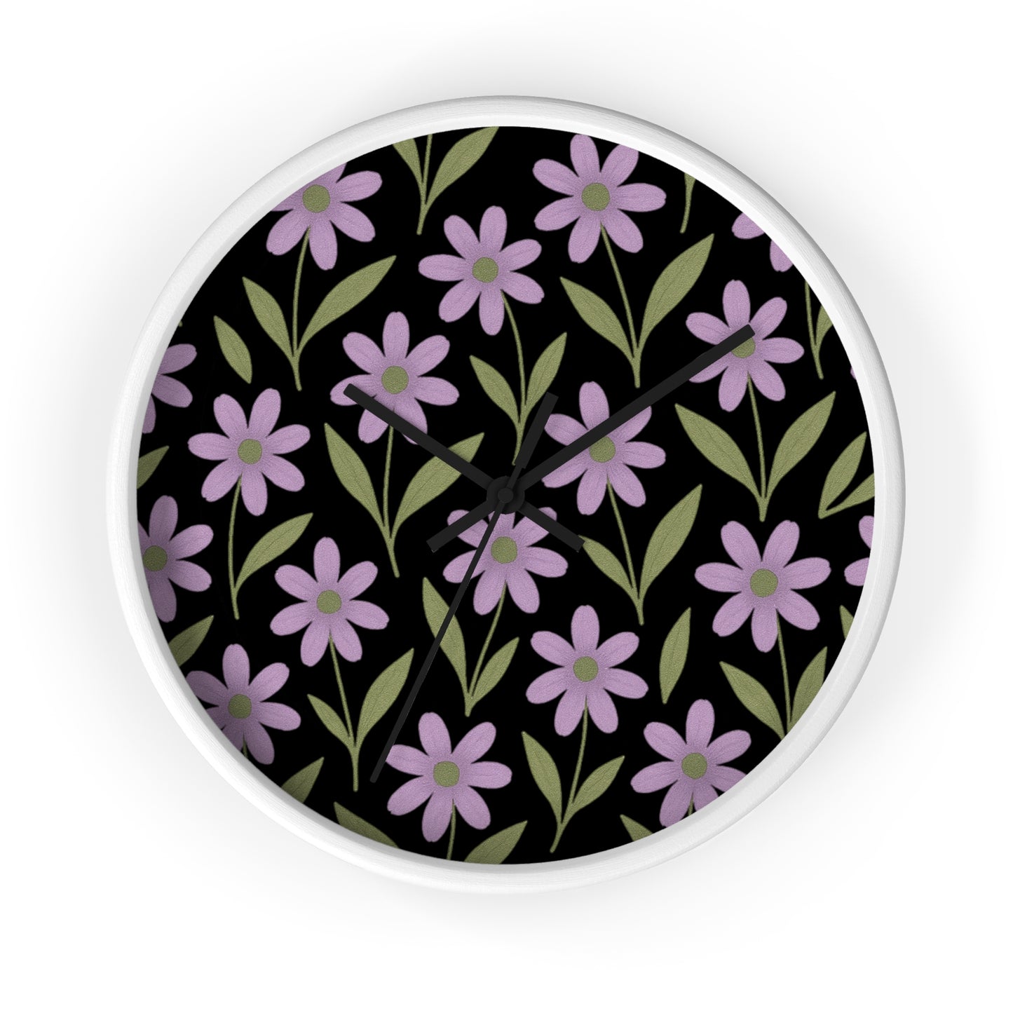 Meadow Bloom Wall Clock - Lavender