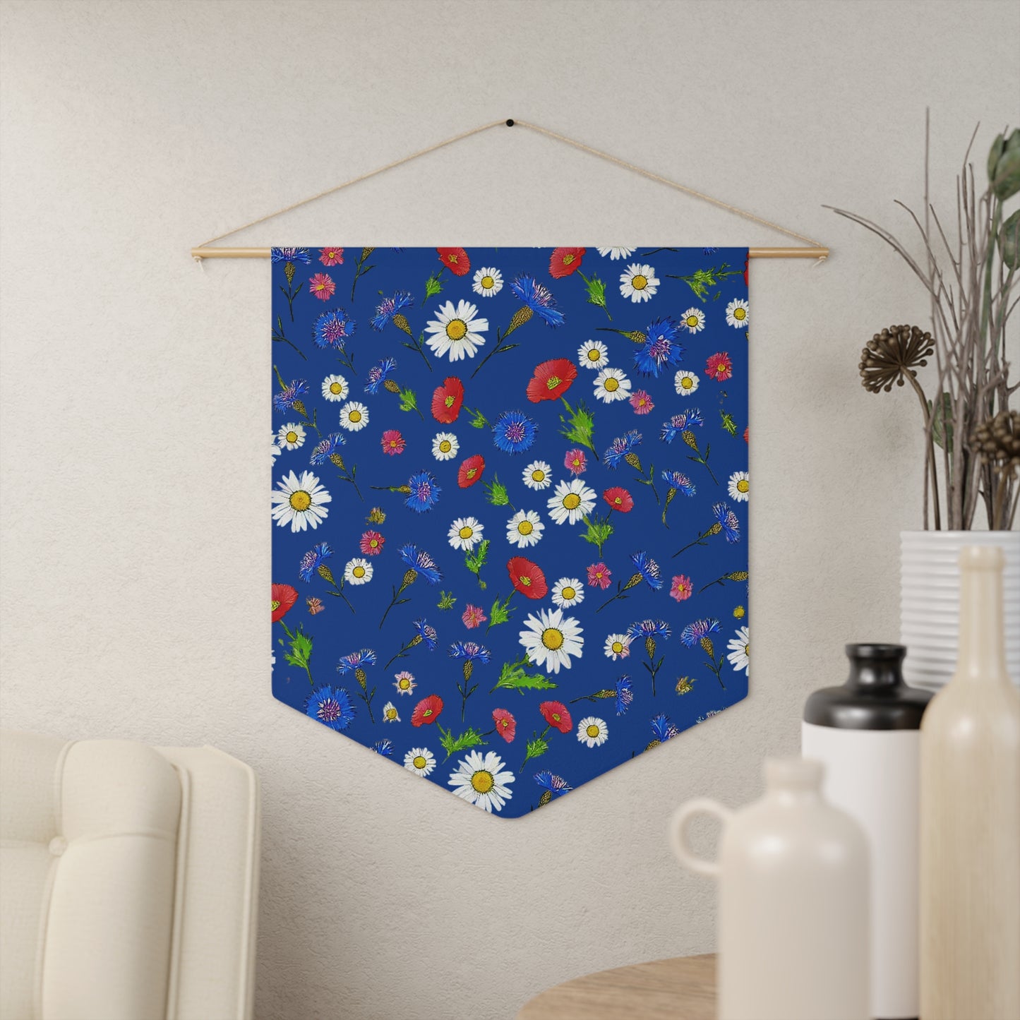 Flower Blue Pennant
