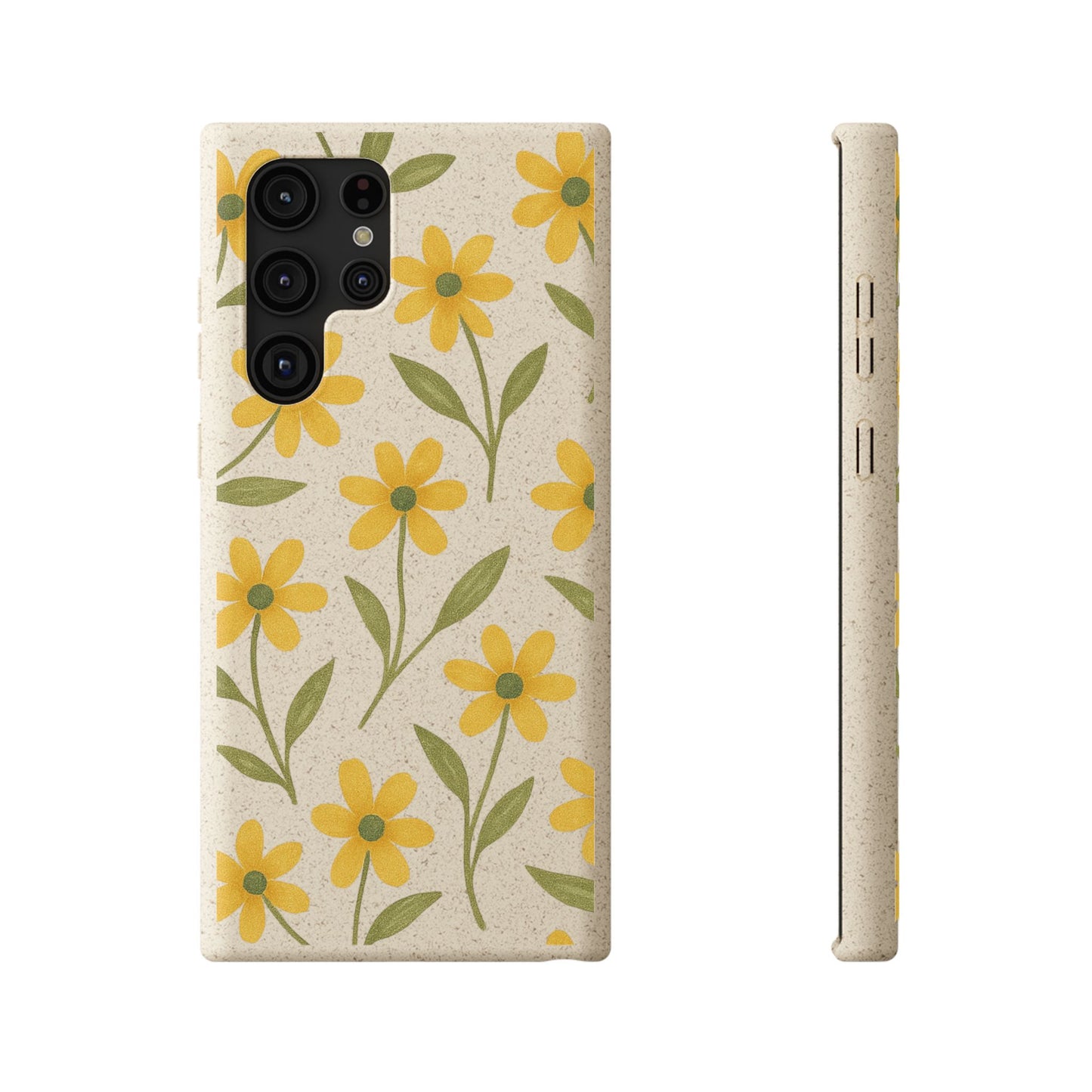 Meadow Bloom Biodegradable Phone Case - Marigold