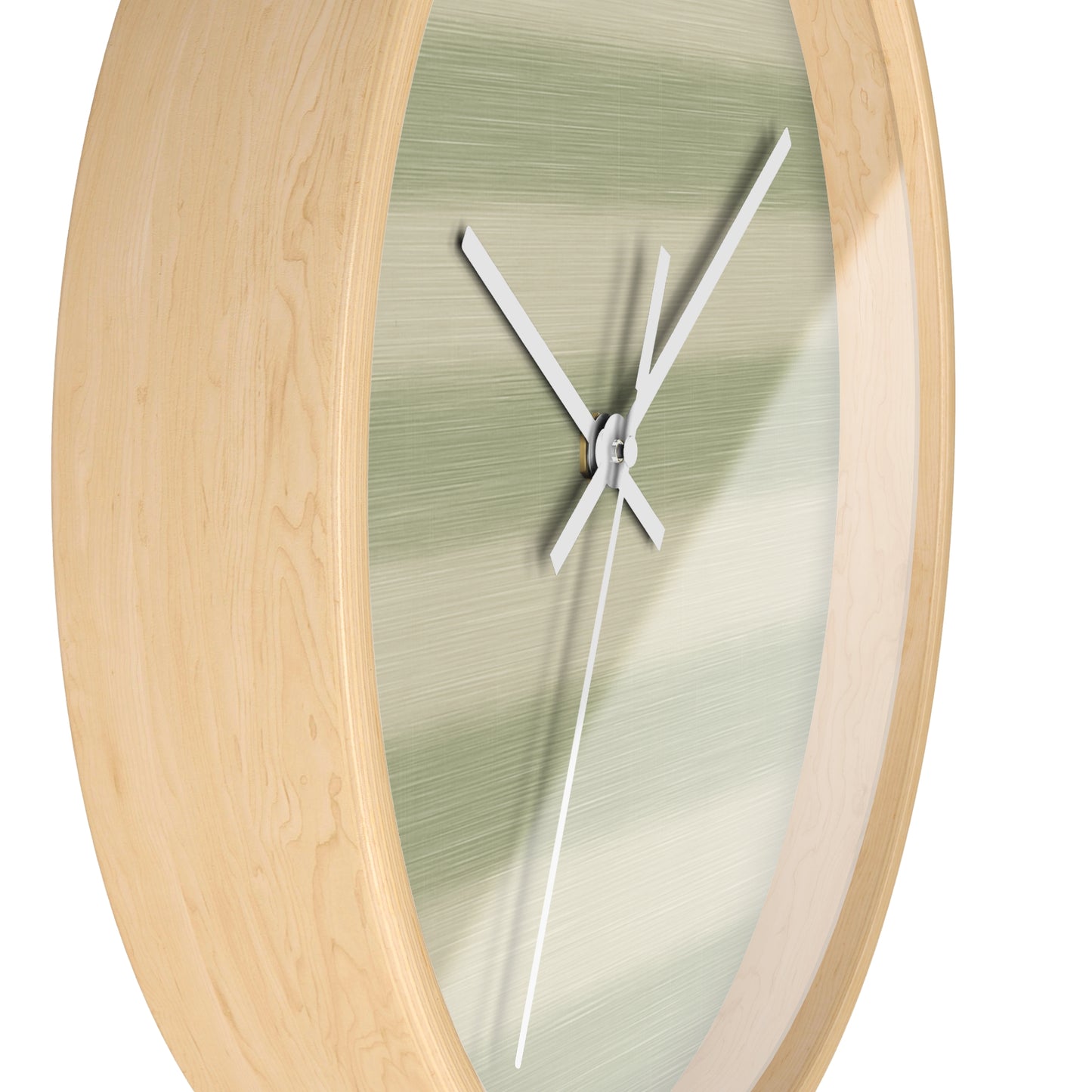 Loom Light Stripes Wall Clock – Sage Fade
