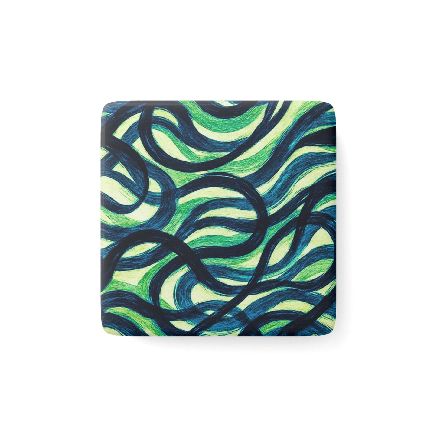 Porcelain Square Magnet -