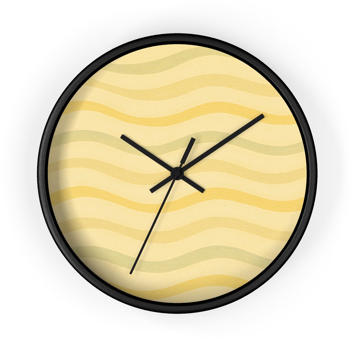 Wavy Stride Wall Clock - Sunset Gold