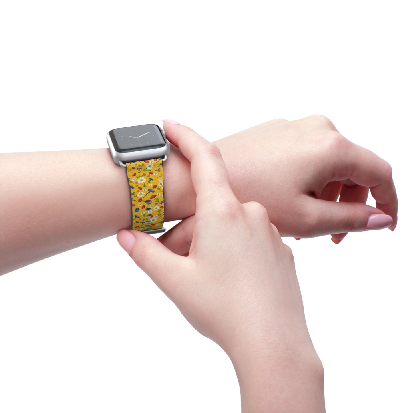 Floral Pattern Watch Band