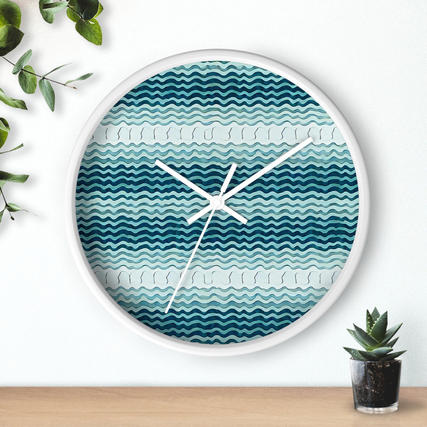 Tidal Knit Wall Clock