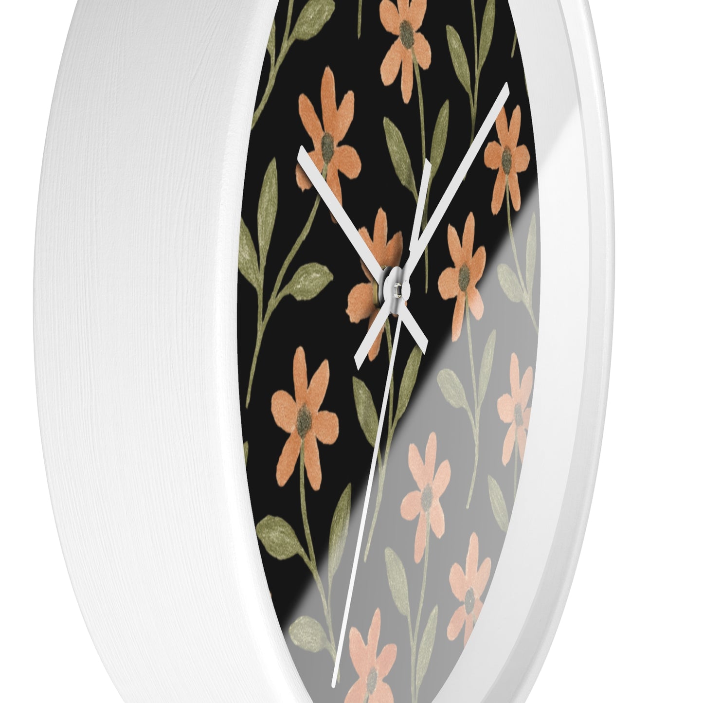 Meadow Bloom Wall Clock - Rose Glow