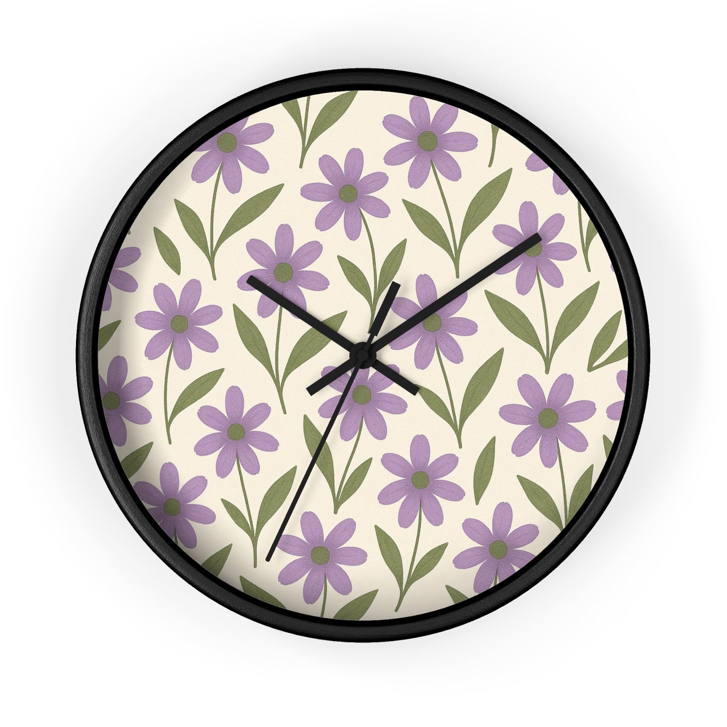 Meadow Bloom Wall Clock - Lavender