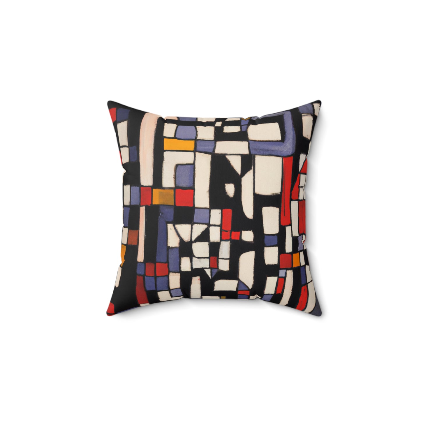 Modern Blocks Geometric Square Pillow