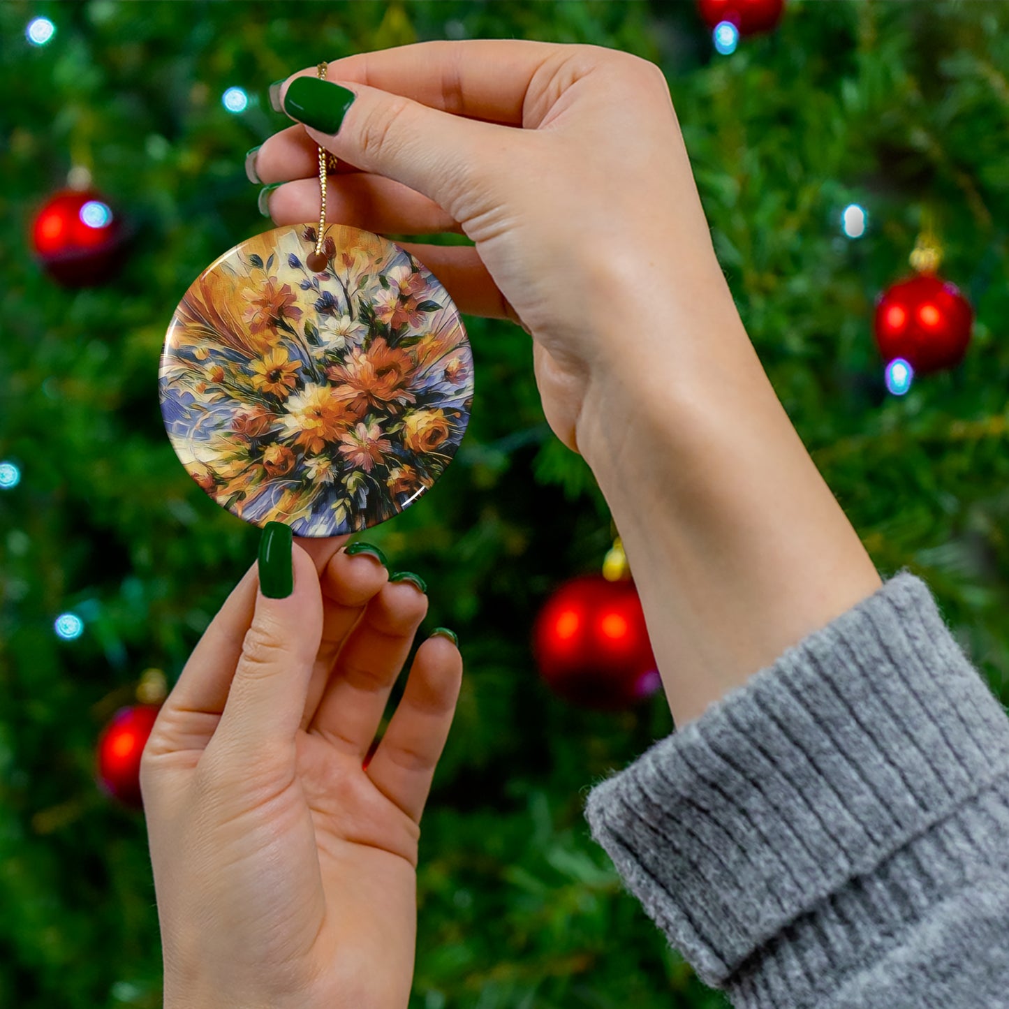 Ceramic Ornament, 4 Shapes