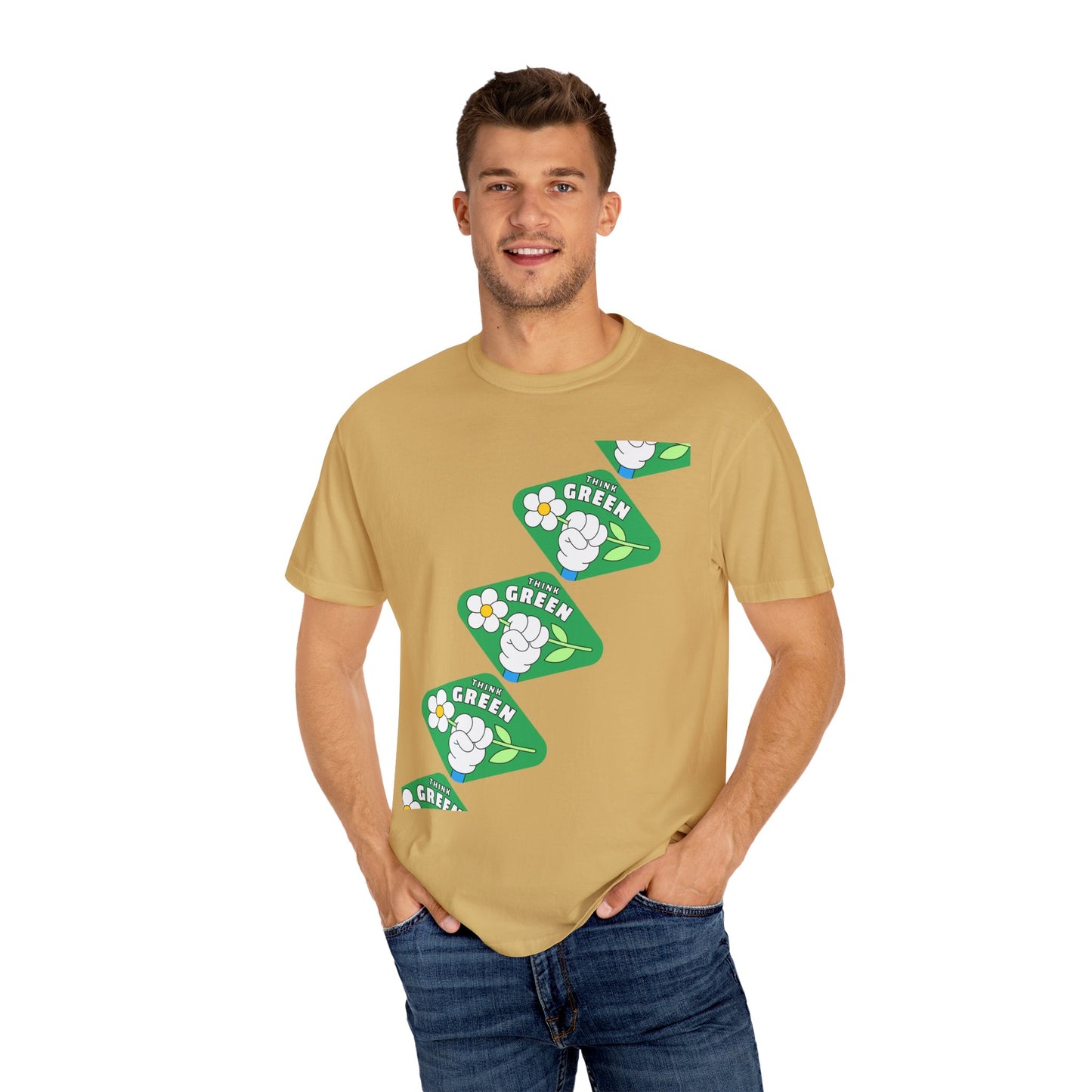 Unisex Garment-Dyed T-shirt - Think Green