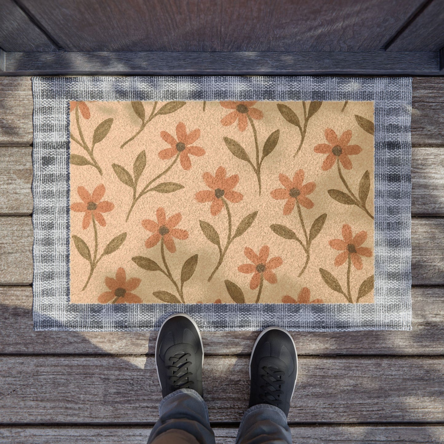 Meadow Bloom - Doormat - Rose Glow